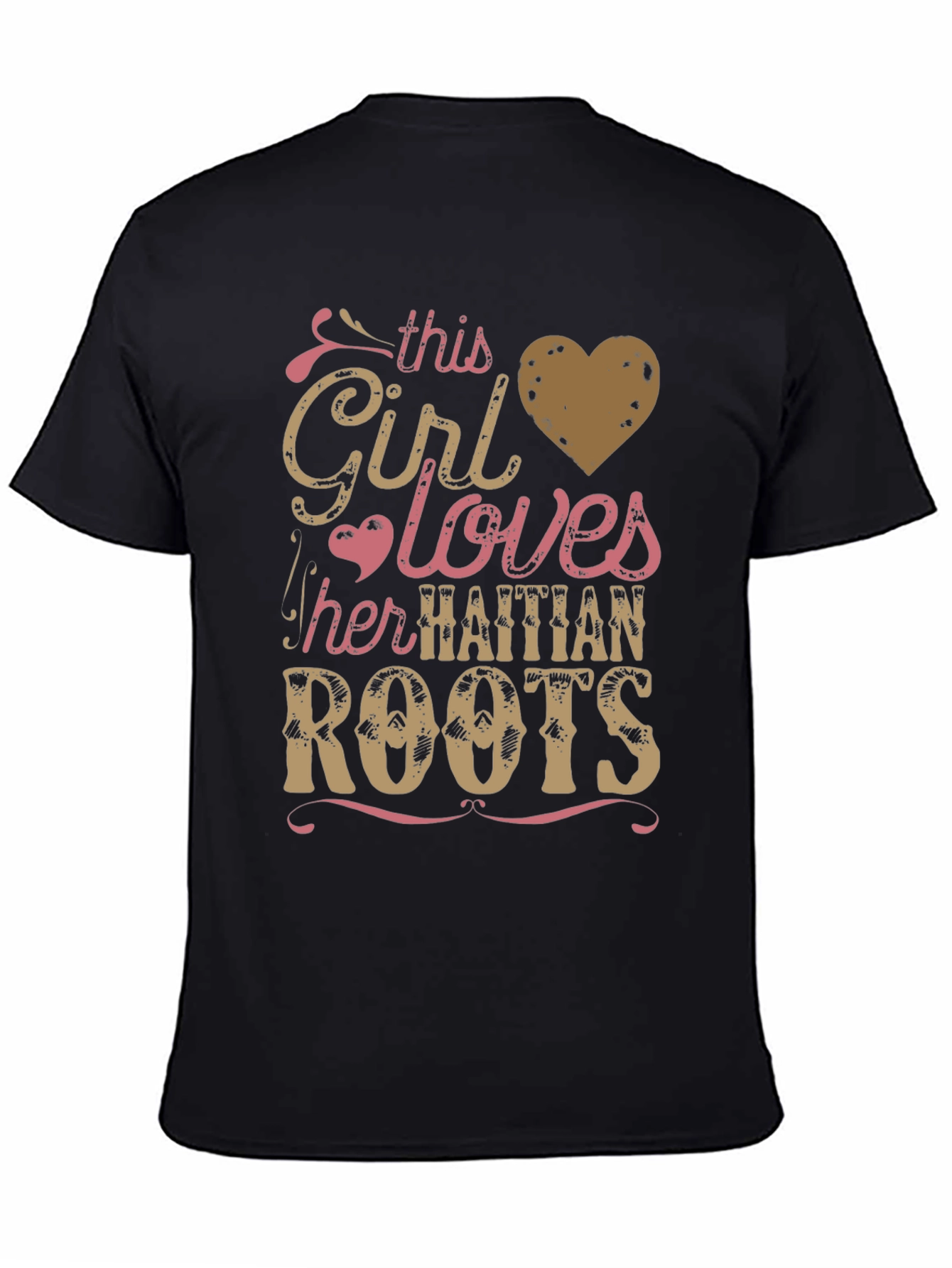 Girl Loves Haitian Roots Graphic Tee