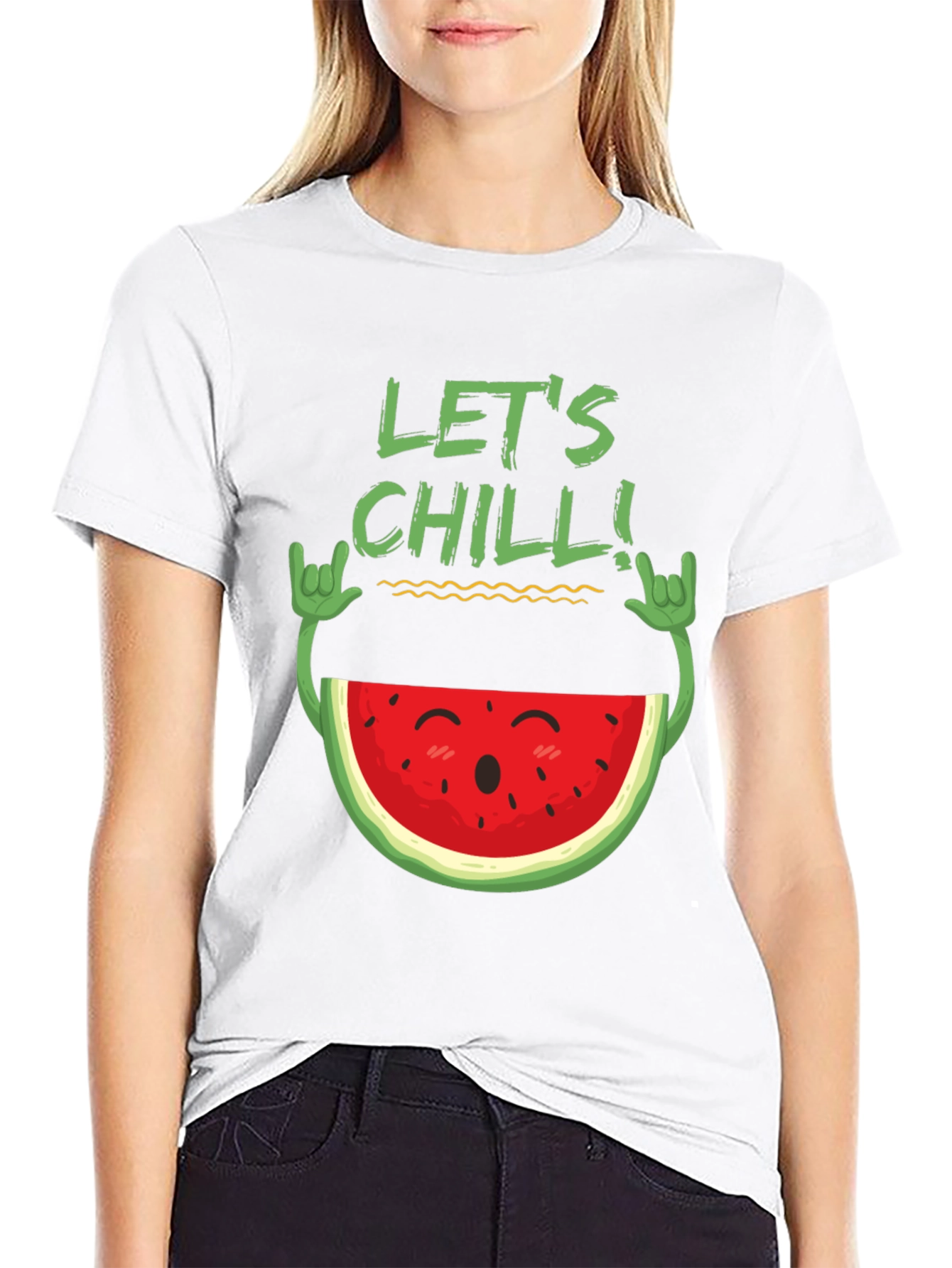 Lets Chill Watermelon Graphic Tee