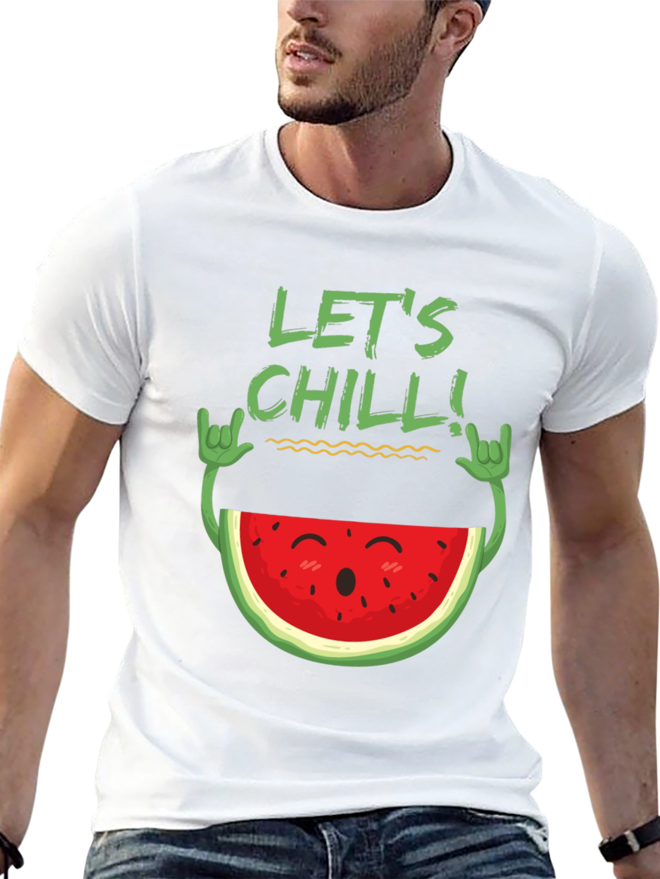 Lets Chill Watermelon Graphic Tee