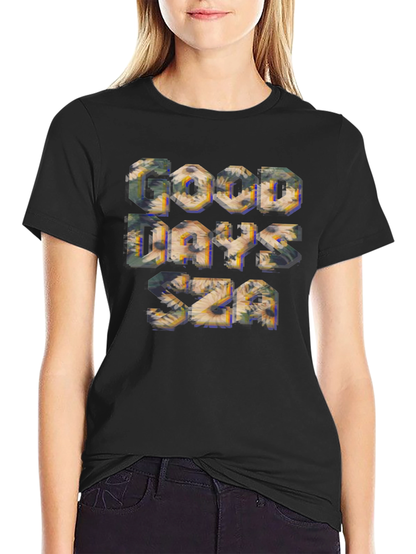 Good Days SZA Black Graphic Tee