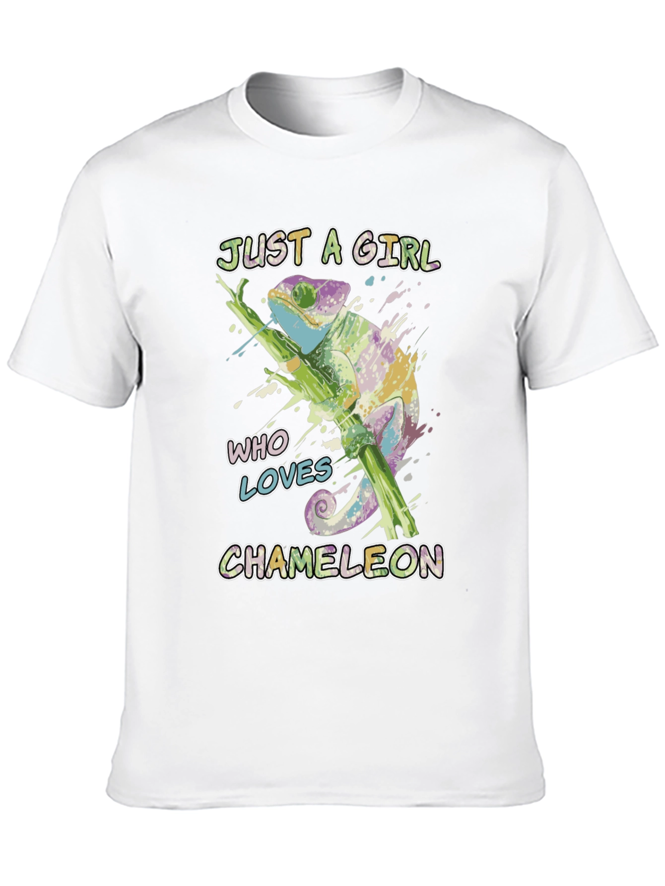 Just a Girl Who Loves Chameleons T-Shirt