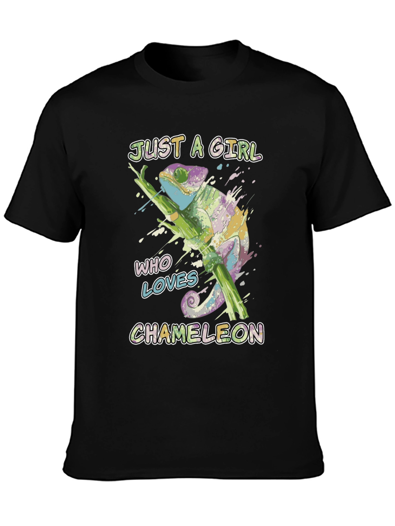 Just a Girl Who Loves Chameleons T-Shirt
