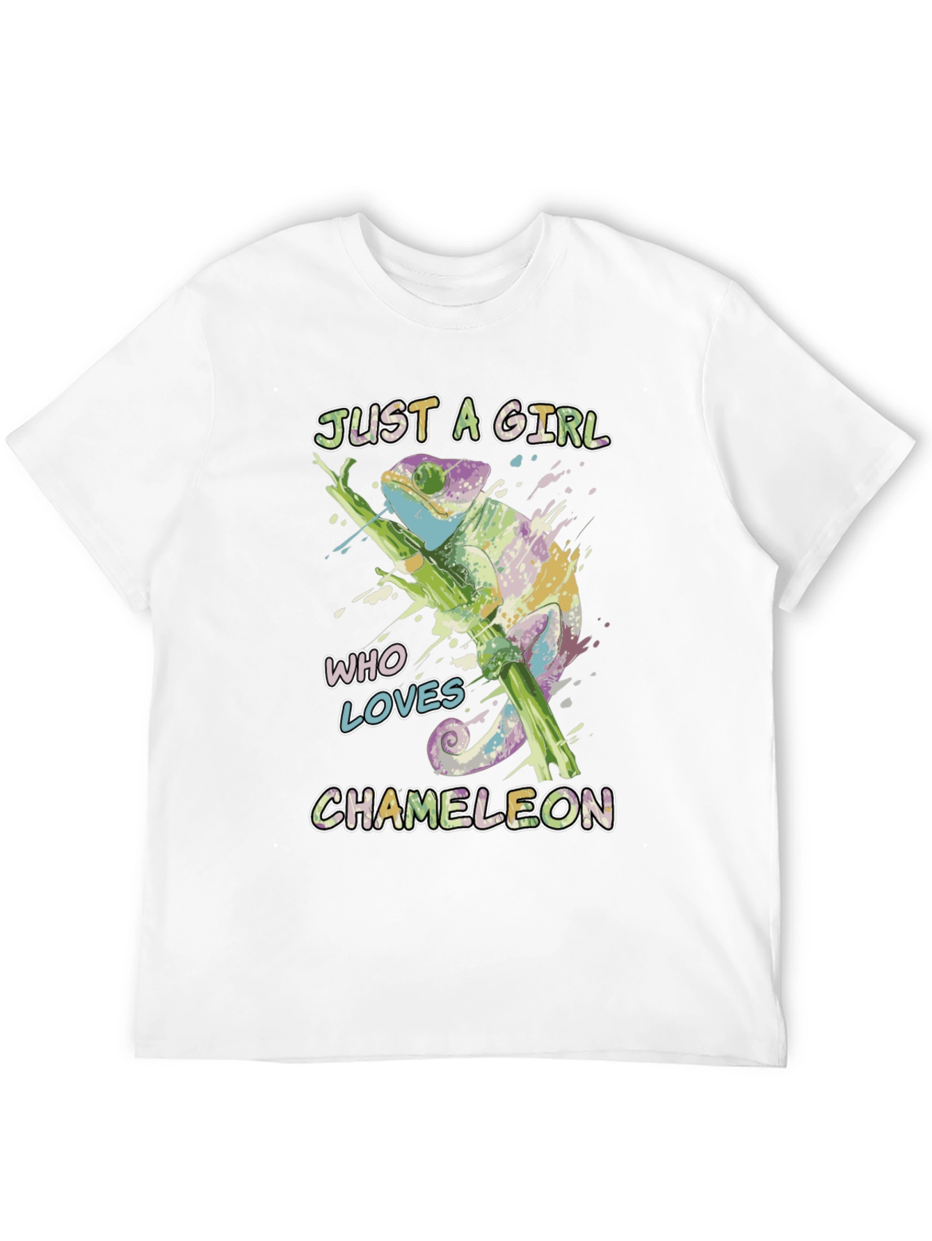 Just a Girl Who Loves Chameleons T-Shirt