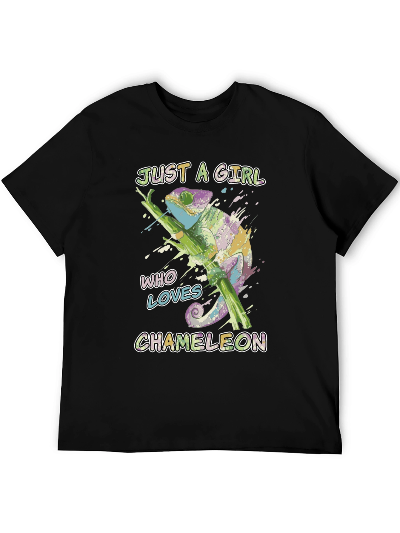 Just a Girl Who Loves Chameleons T-Shirt