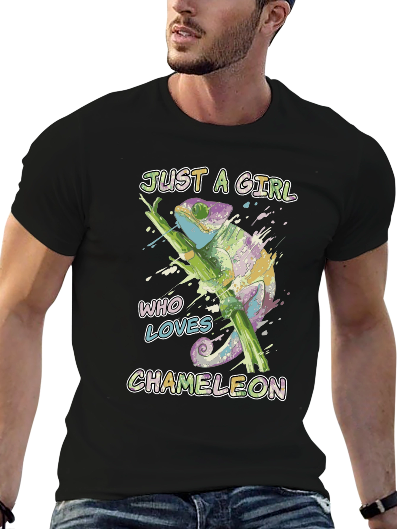 Just a Girl Who Loves Chameleons T-Shirt