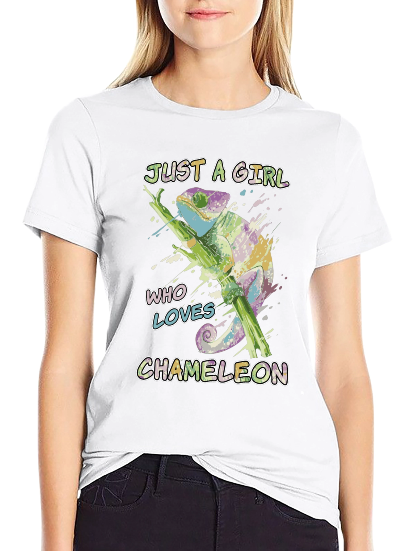 Just a Girl Who Loves Chameleons T-Shirt