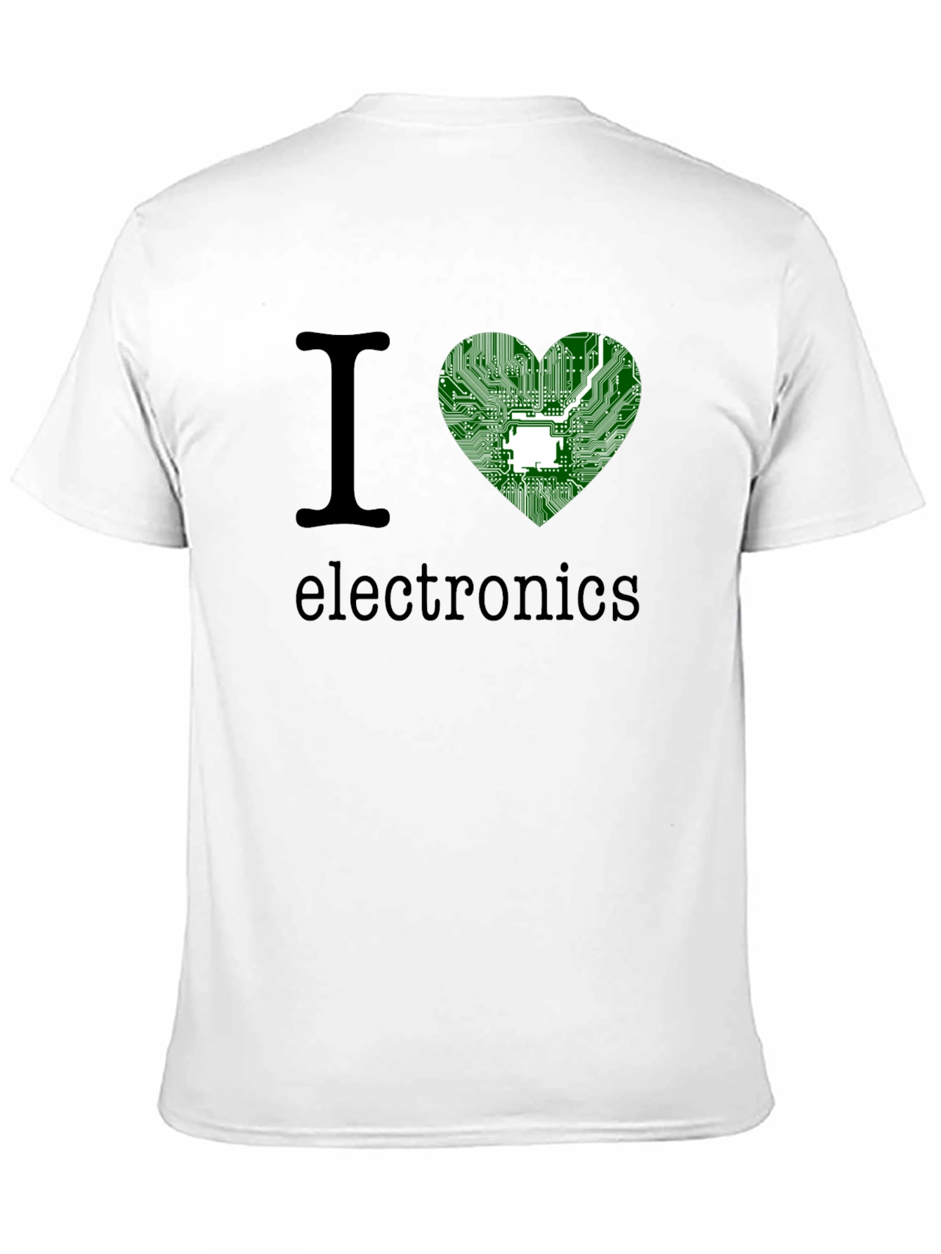 I Heart Electronics T-Shirt - Circuit Board Design