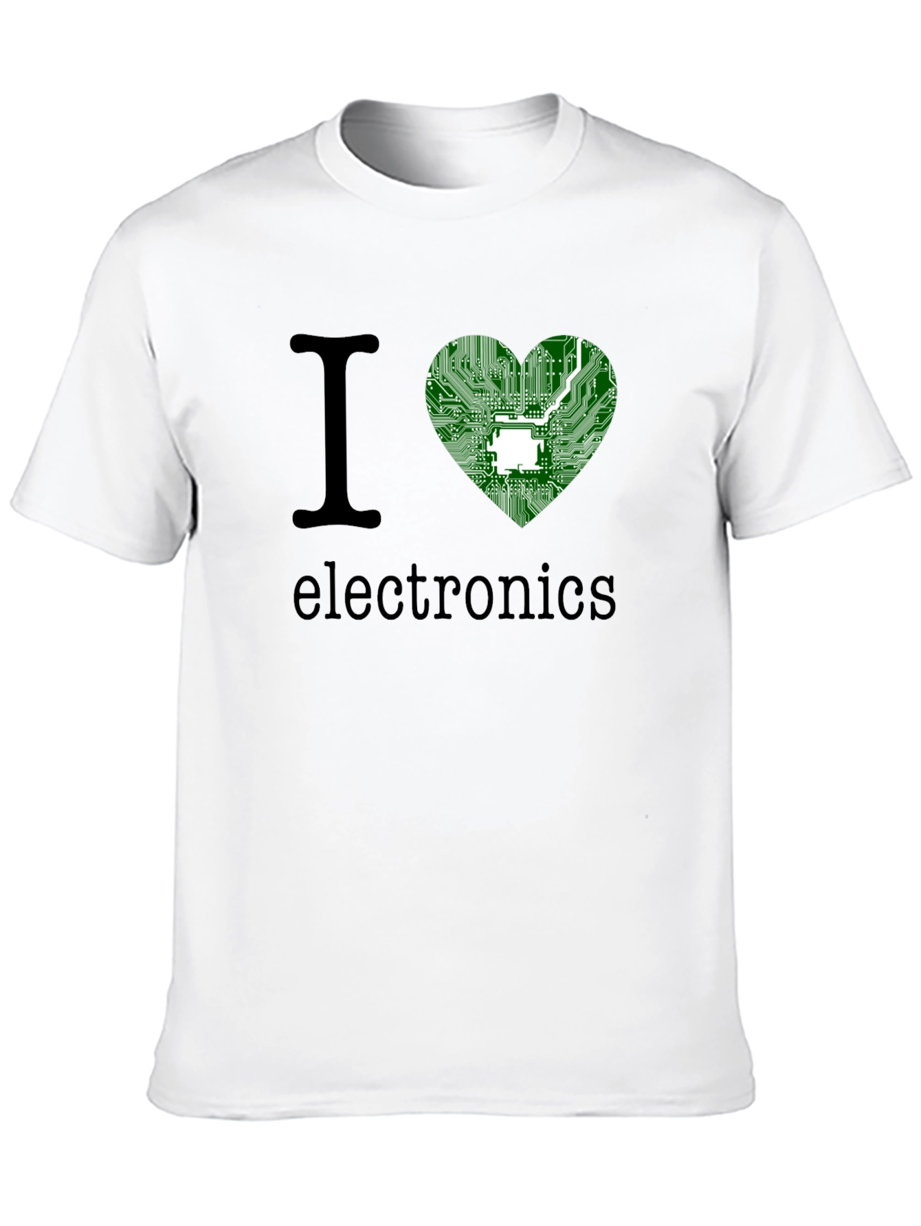 I Heart Electronics T-Shirt - Circuit Board Design