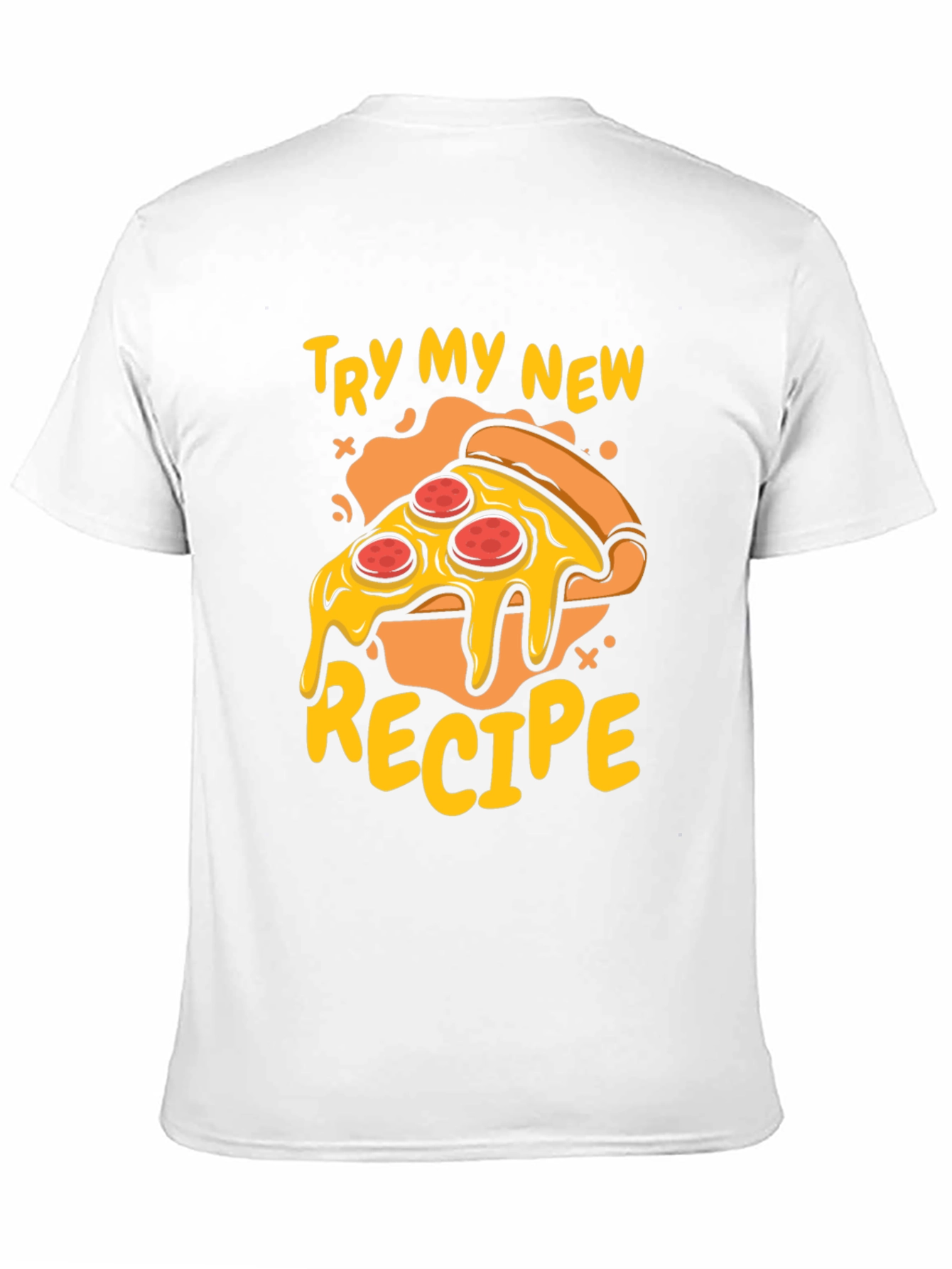 Funny Pizza Recipe Graphic T-Shirt