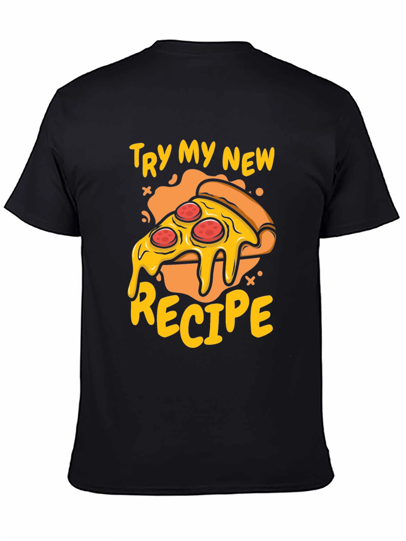 Funny Pizza Recipe Graphic T-Shirt
