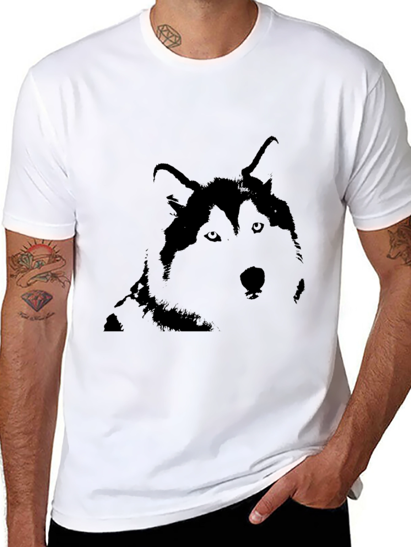 Black Husky Graphic Tee