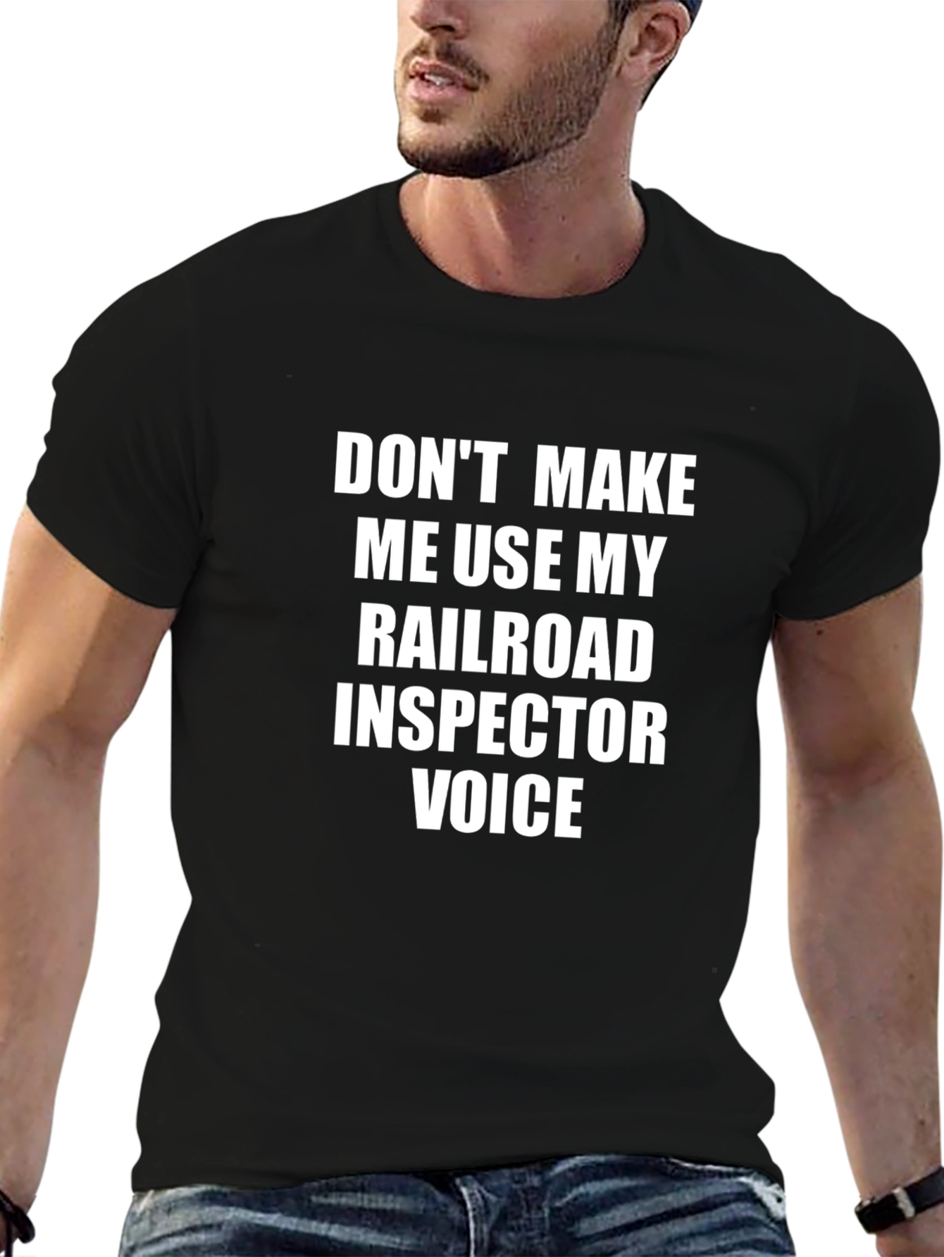 Railroad Inspector Voice T-Shirt - Funny Job Tee