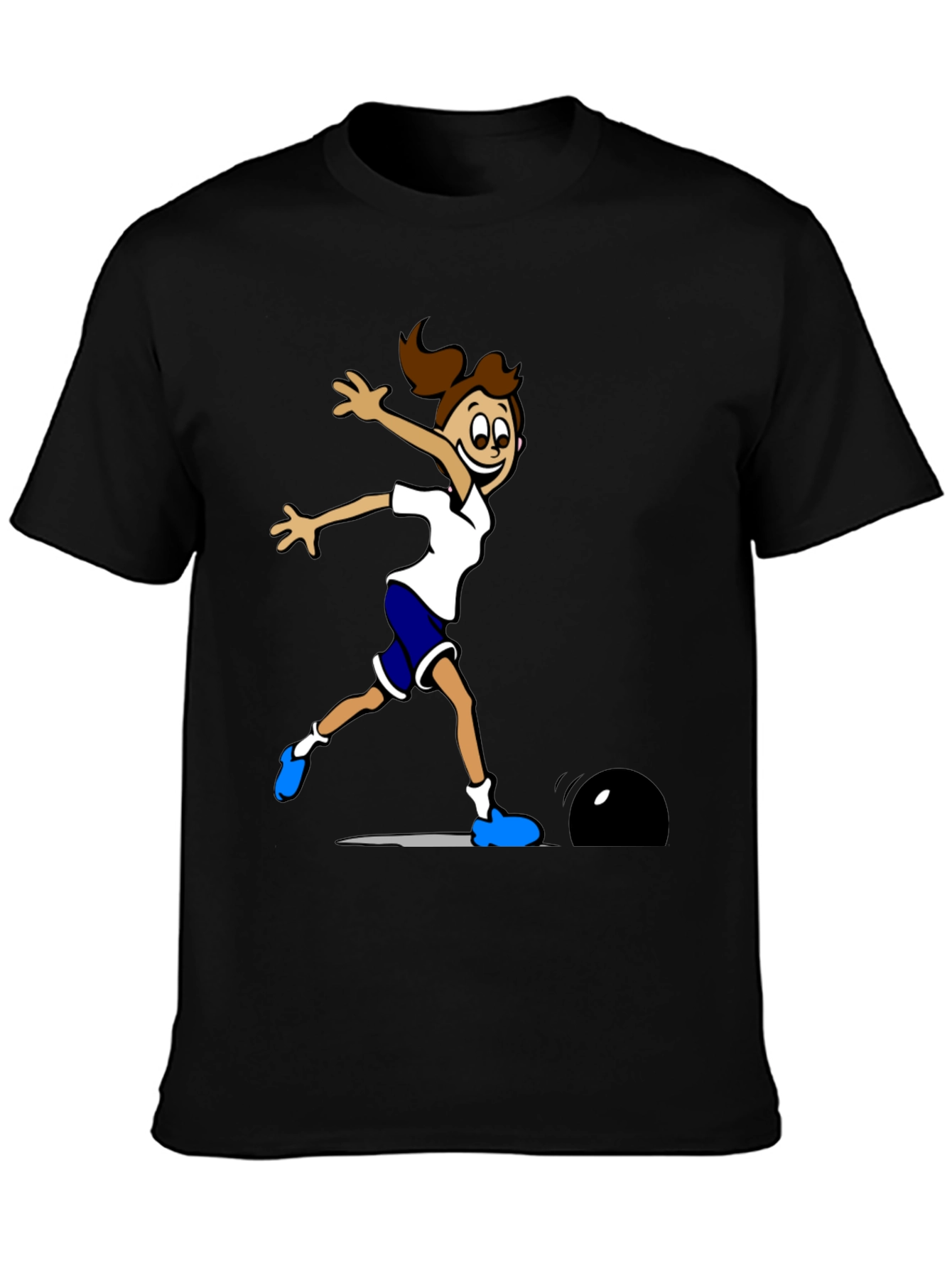 Bowling Girl Graphic T-Shirt - Strike Style!