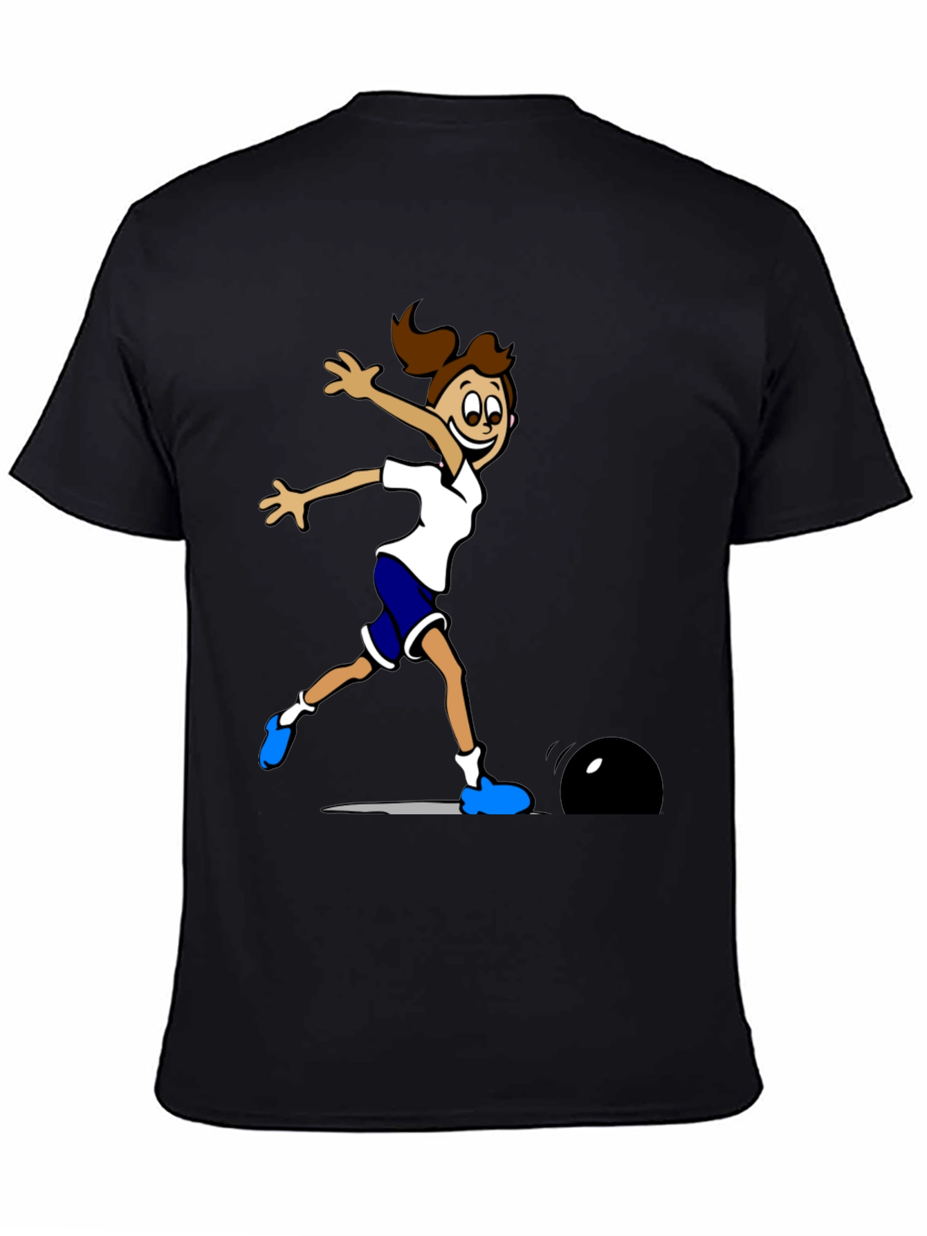 Bowling Girl Graphic T-Shirt - Strike Style!