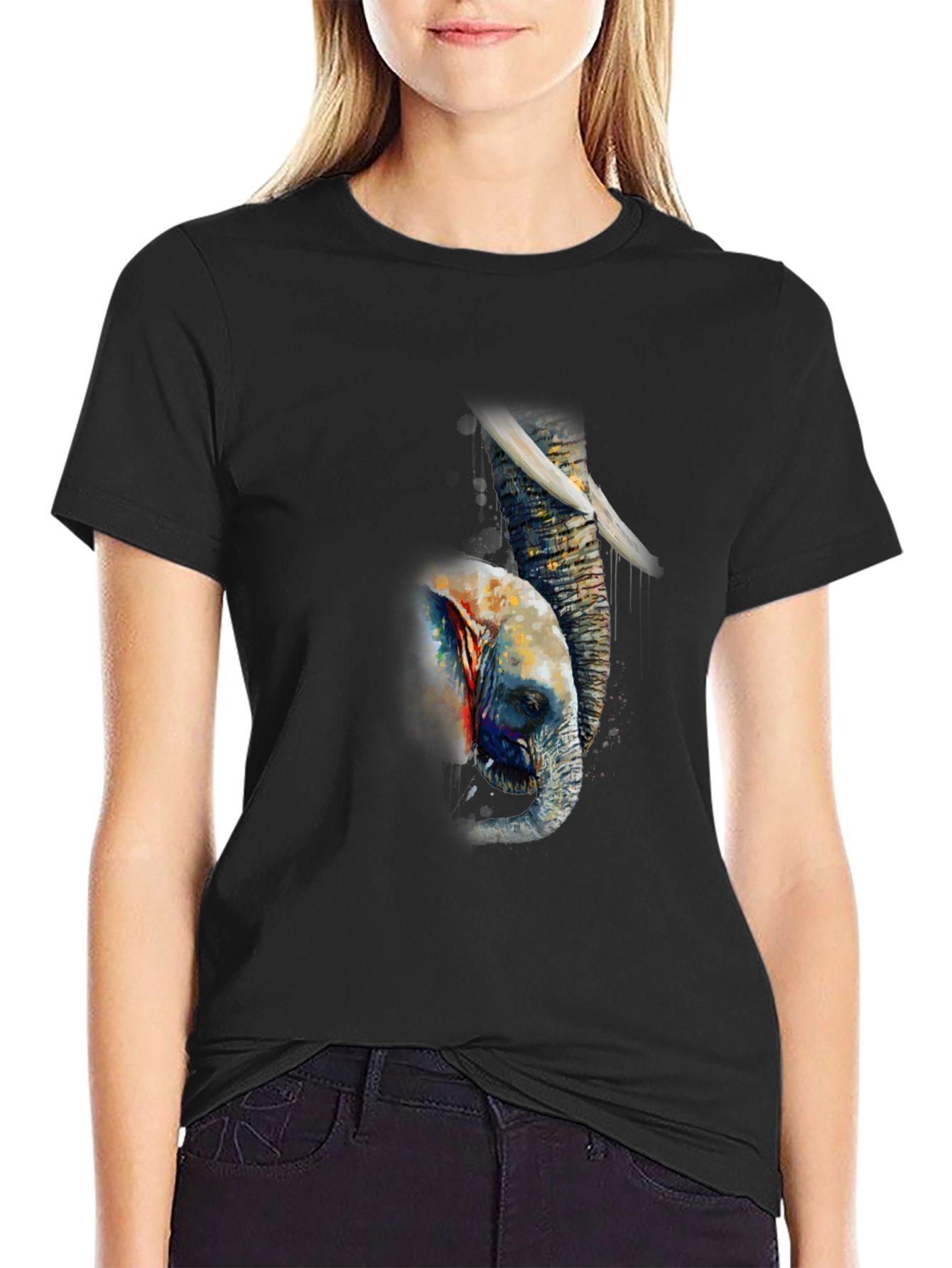 Elephant Art T-Shirt - Unique Graphic Tee