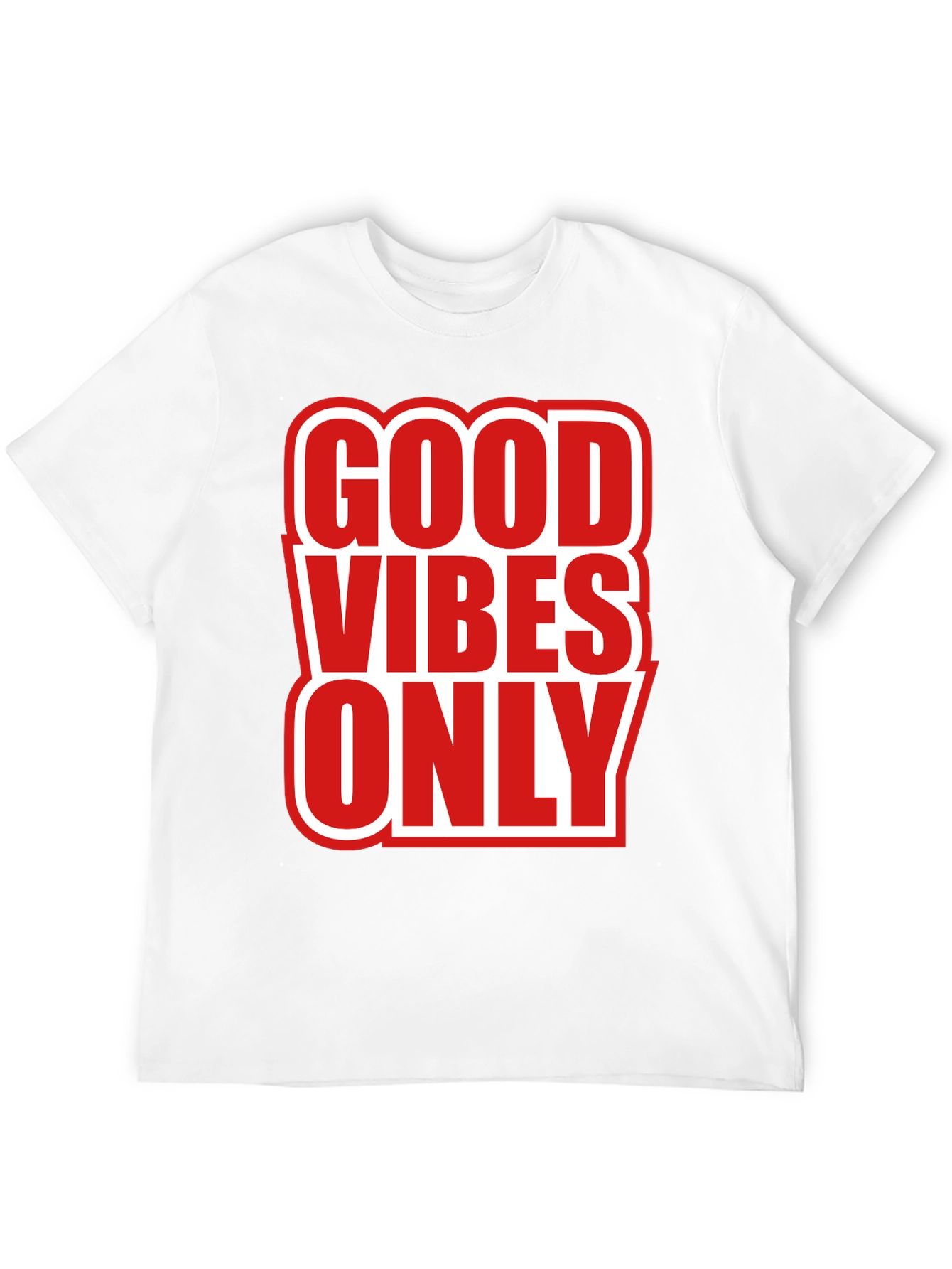 Good Vibes Only Graphic Tee - Trendy Black T-Shirt
