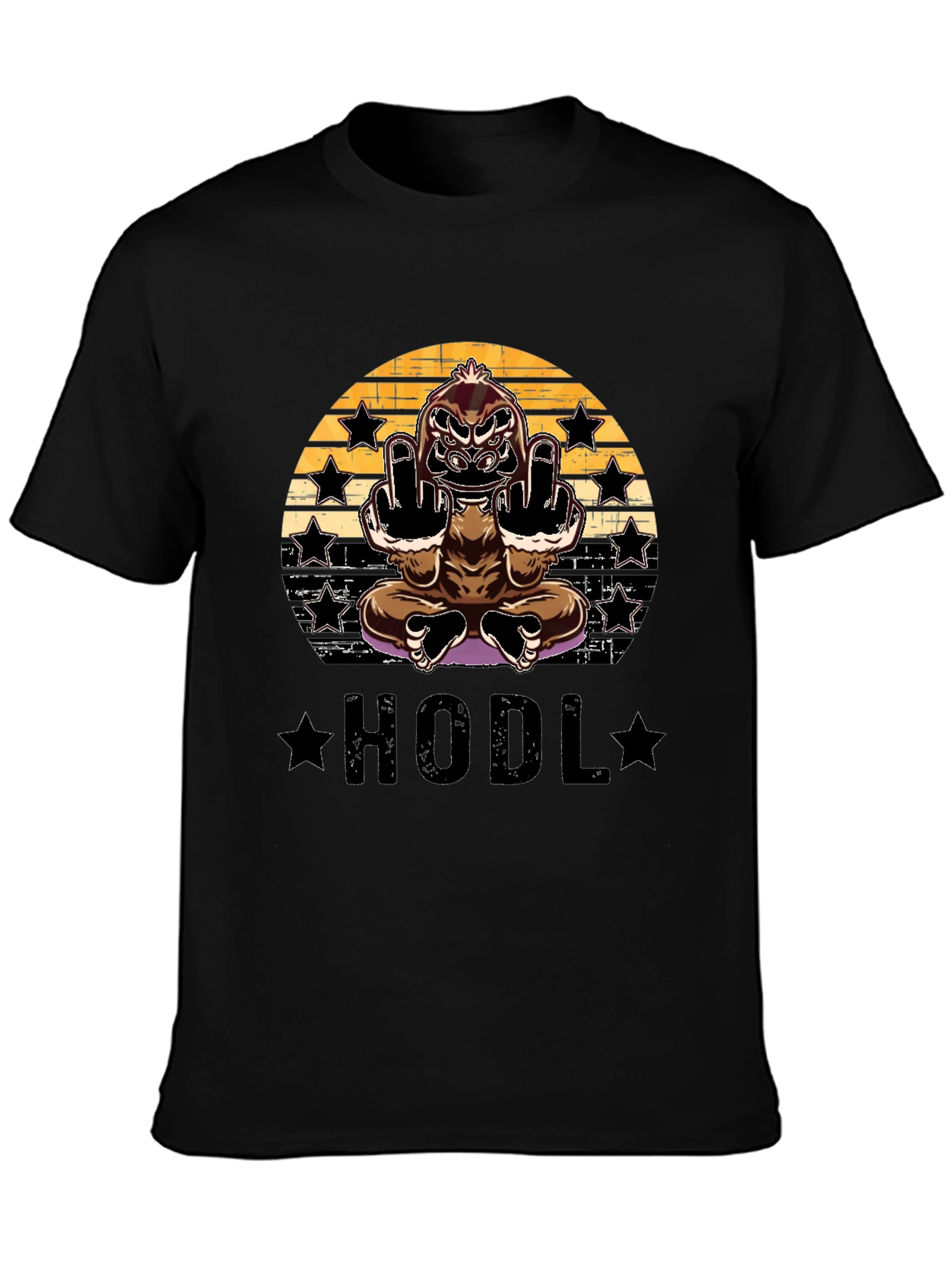 HODL Gorilla Black Graphic Tee