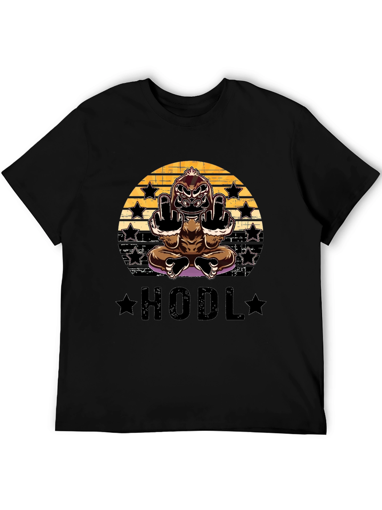 HODL Gorilla Black Graphic Tee