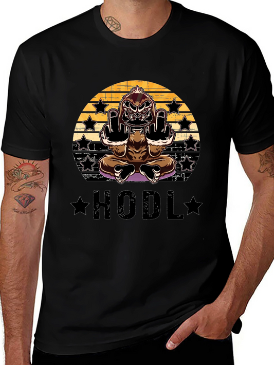 HODL Gorilla Black Graphic Tee