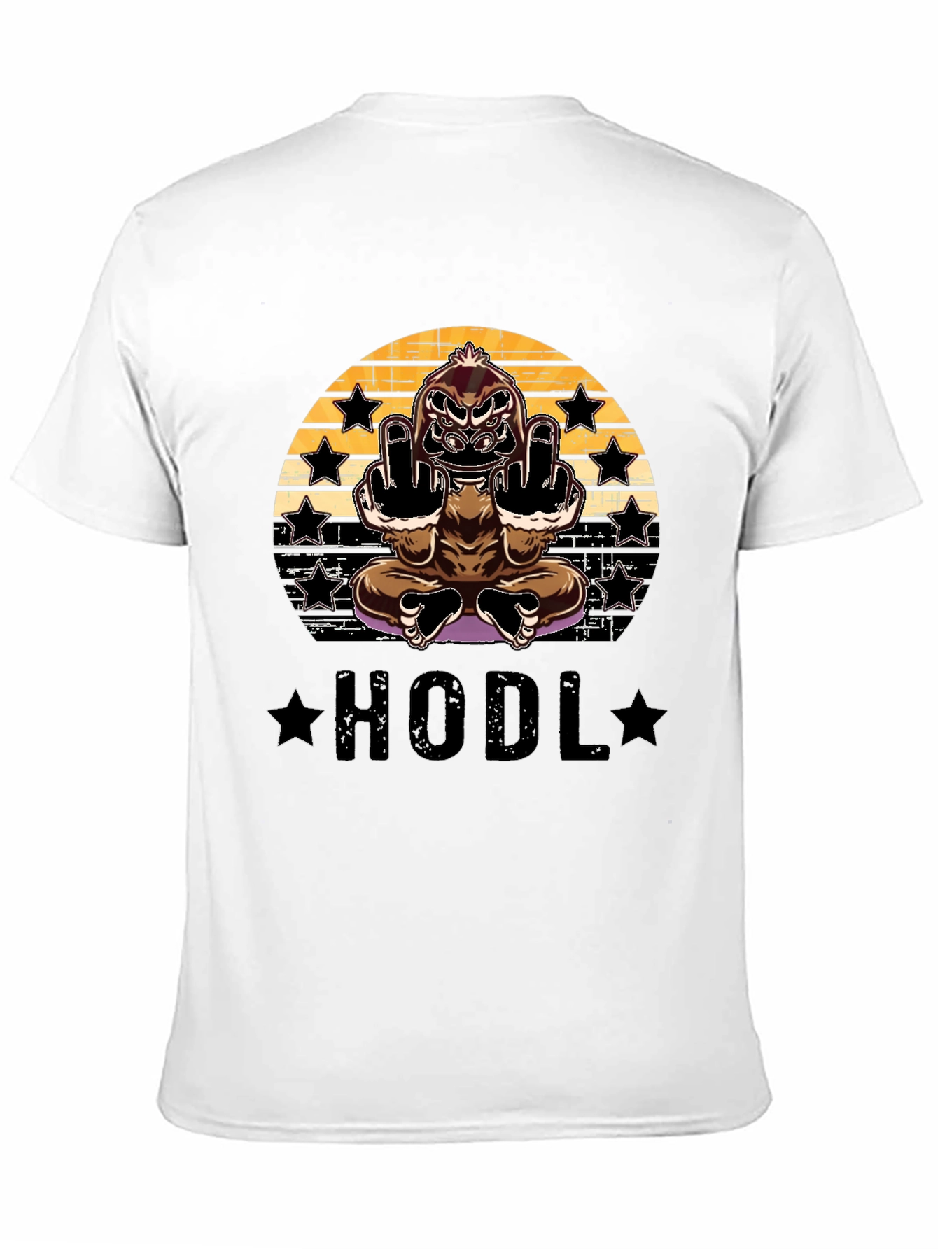 HODL Gorilla Black Graphic Tee