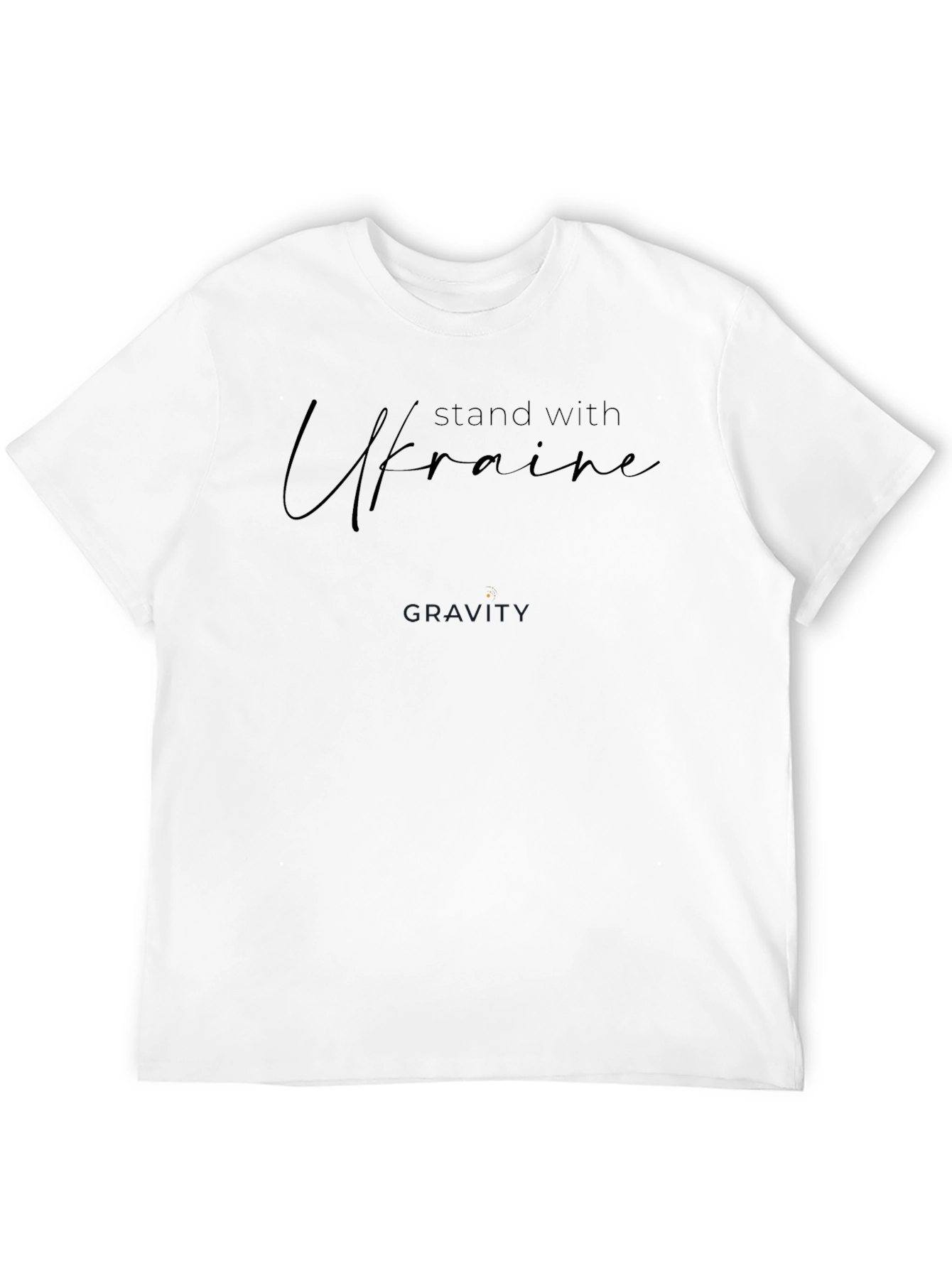 Stand with Ukraine T-Shirt - Black