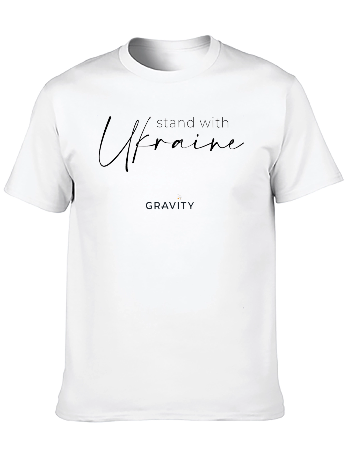 Stand with Ukraine T-Shirt - Black
