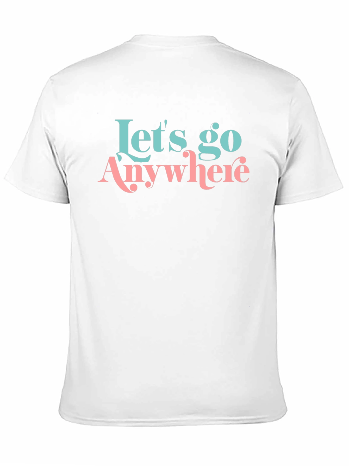 Lets Go Anywhere Black Graphic Tee
