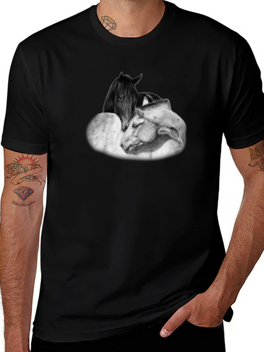 Horse Lovers T-Shirt - Black