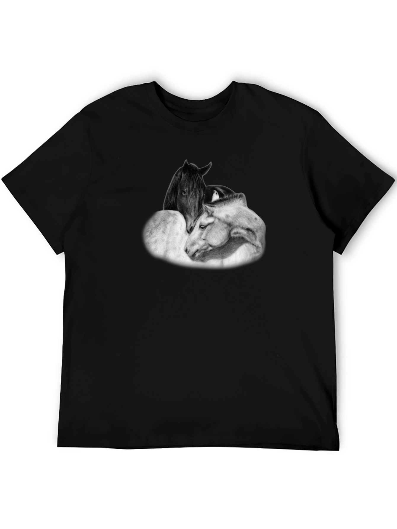 Horse Lovers T-Shirt - Black