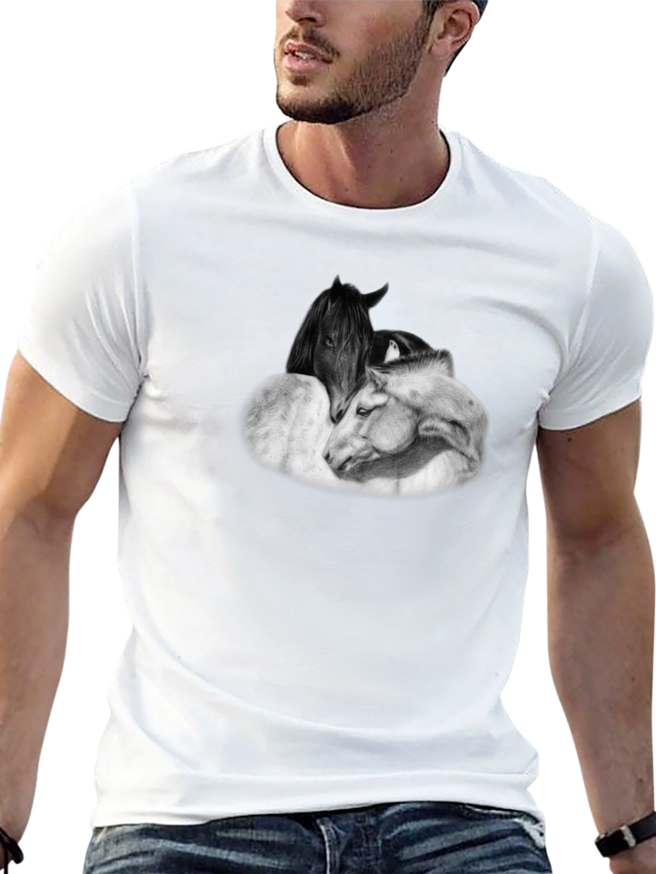 Horse Lovers T-Shirt - Black