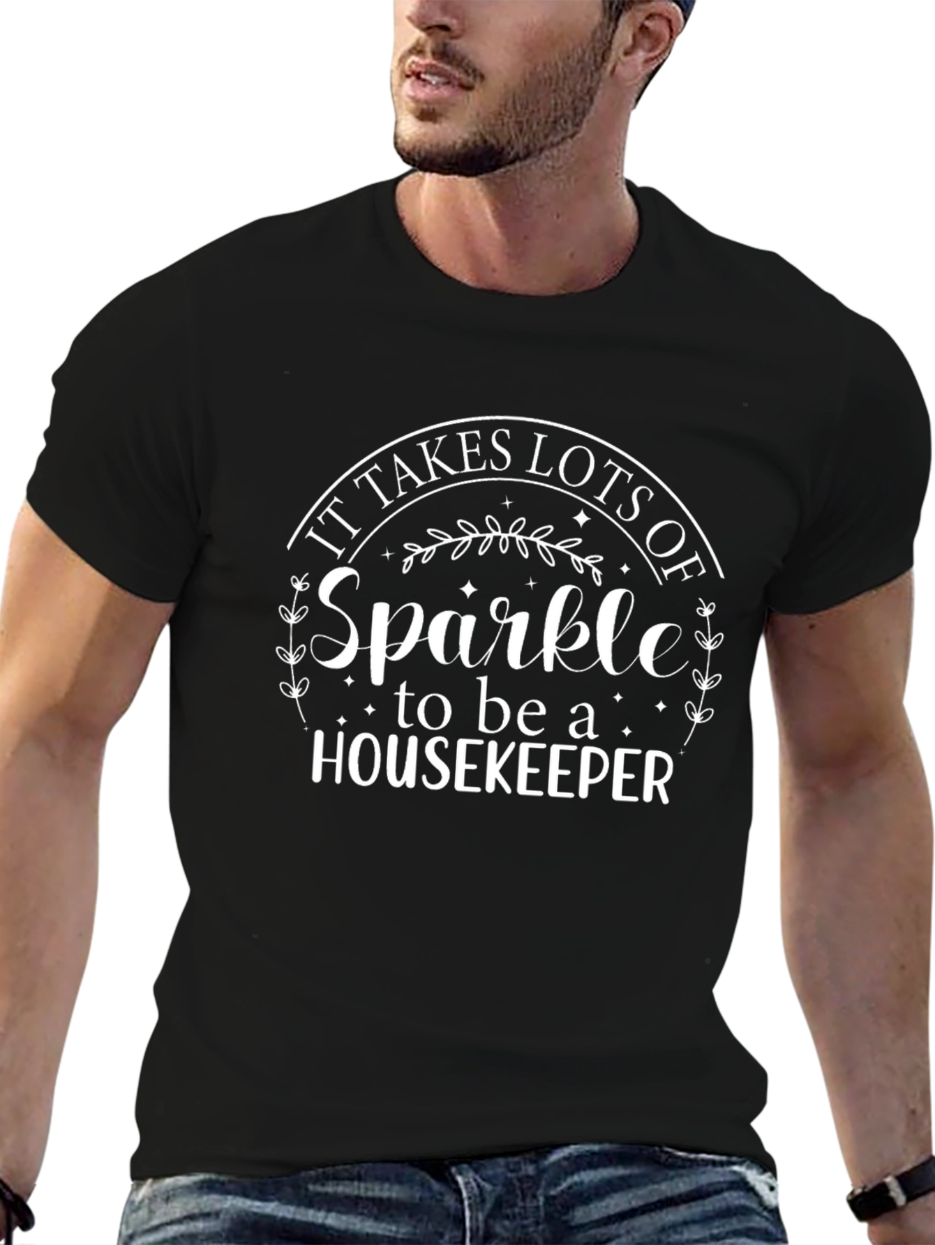 Sparkle Housekeeper T-Shirt - Novelty Graphic Tee