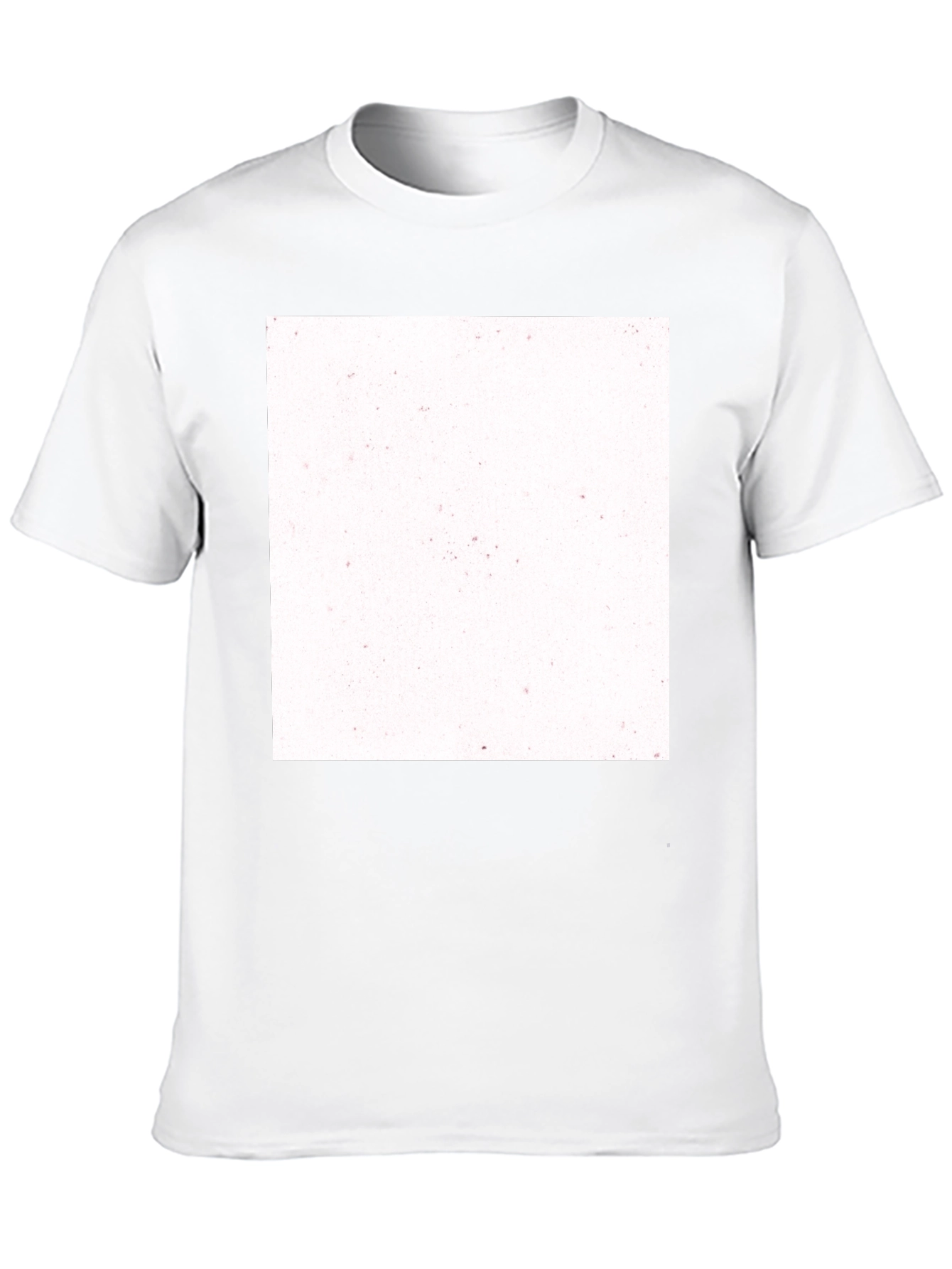 Classic Black Crew Neck T-Shirt with Customizable Print Area