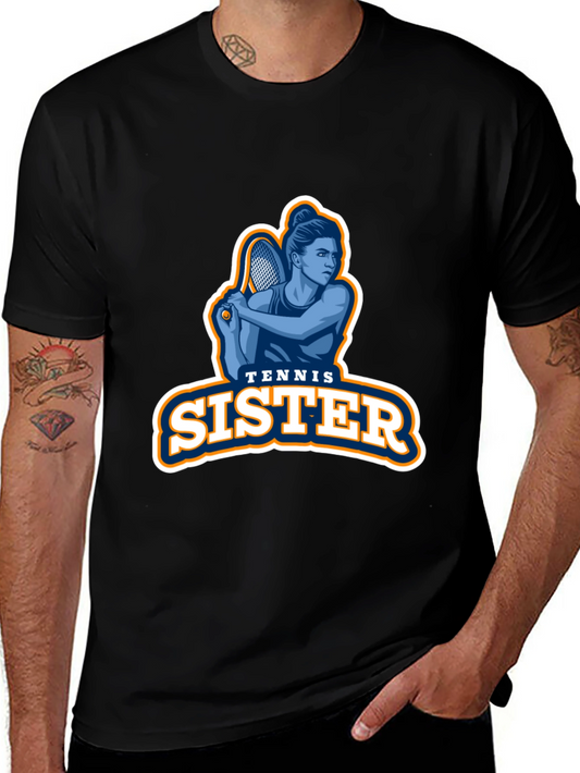 Tennis Sister Graphic T-Shirt