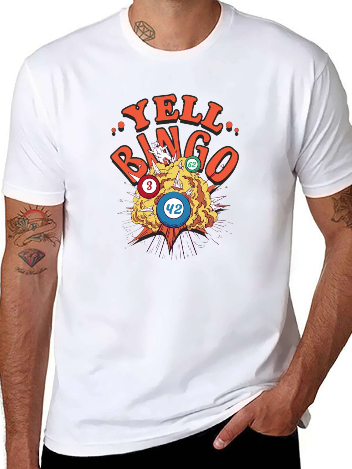 Yell Bingo T-Shirt - Novelty Graphic Tee