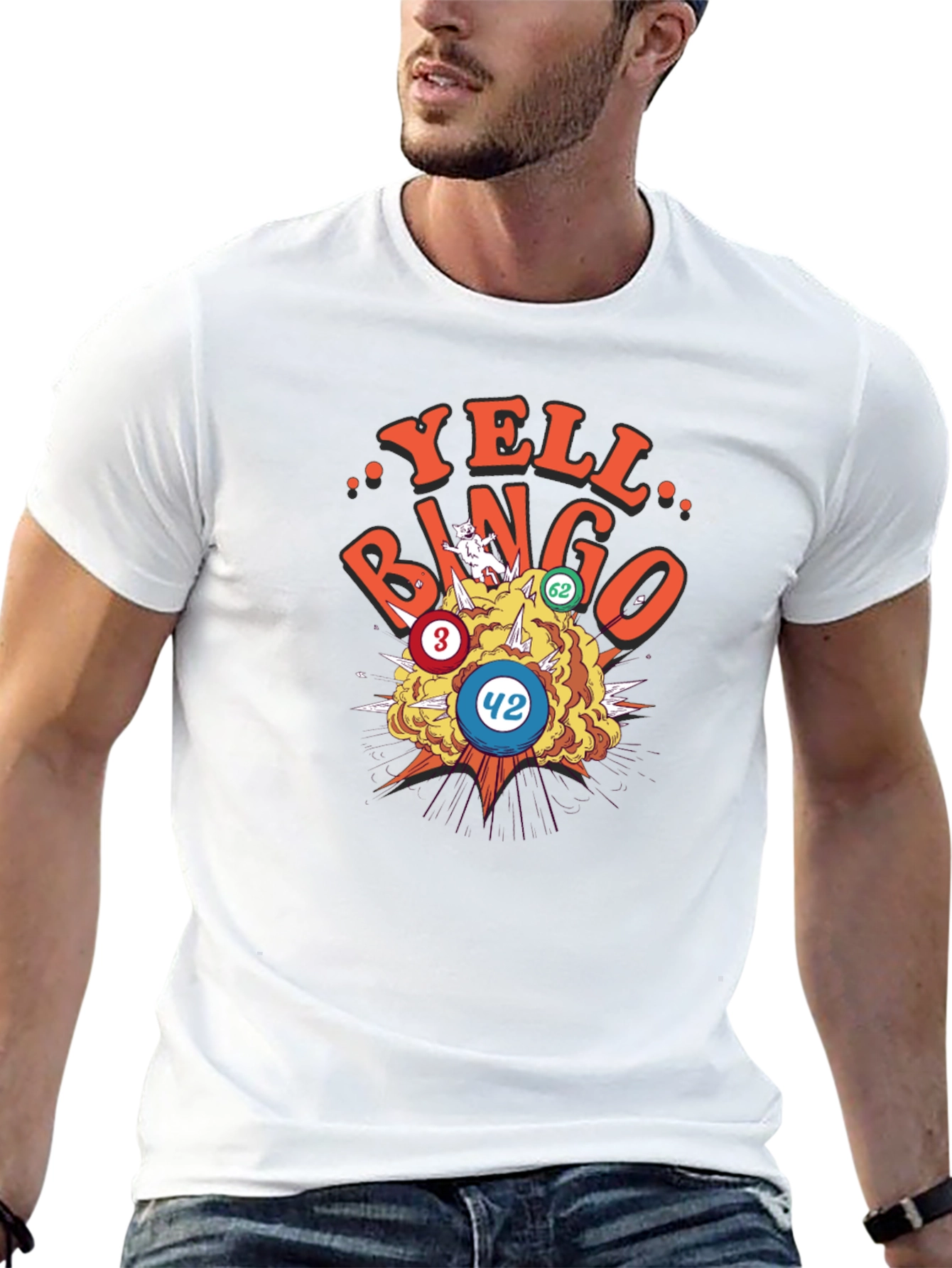 Yell Bingo T-Shirt - Novelty Graphic Tee
