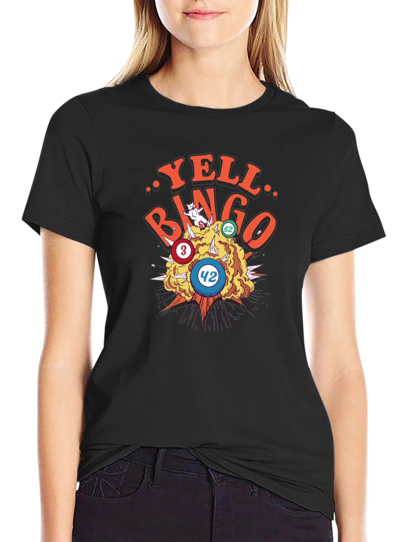 Yell Bingo T-Shirt - Novelty Graphic Tee