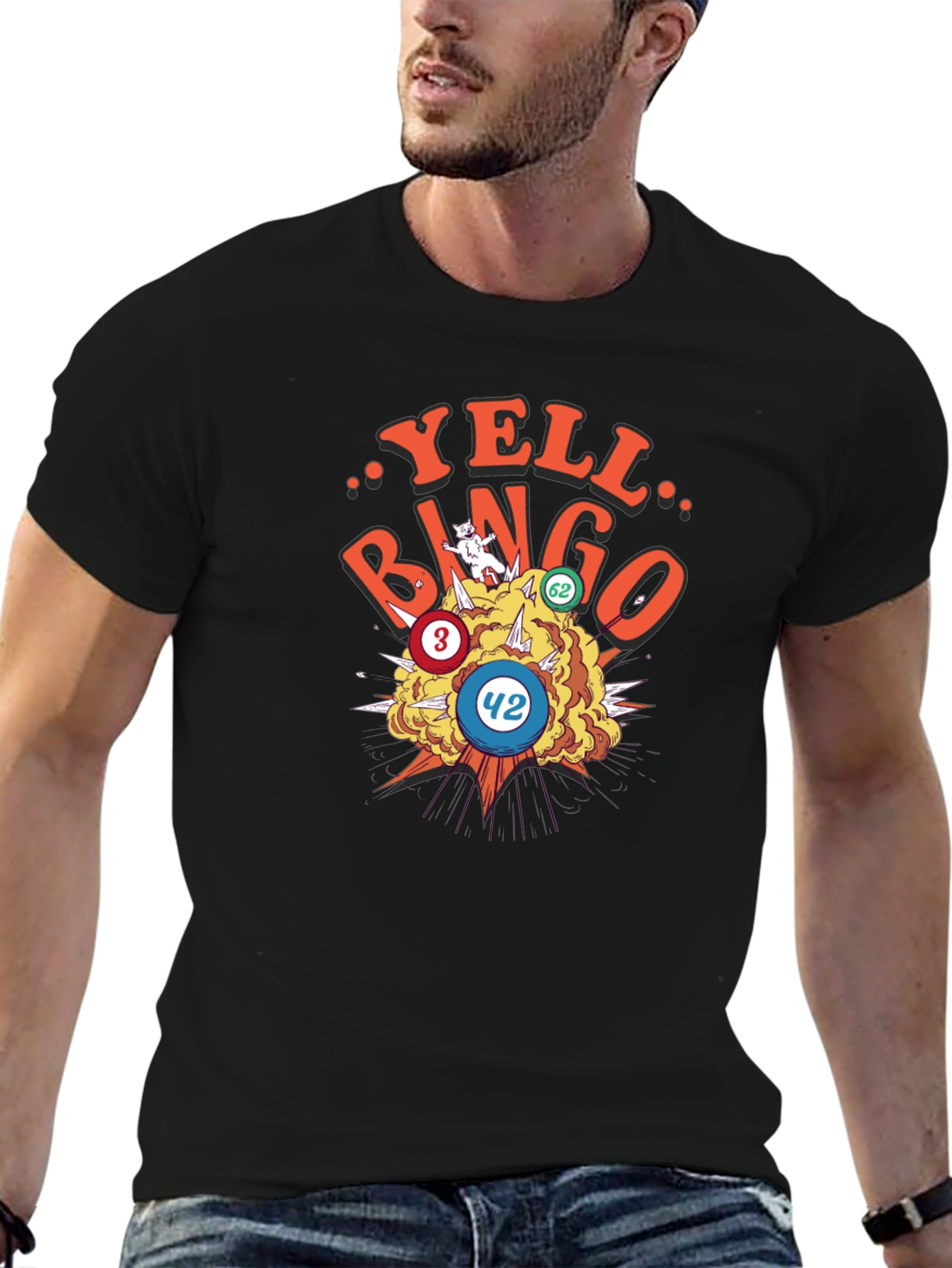 Yell Bingo T-Shirt - Novelty Graphic Tee