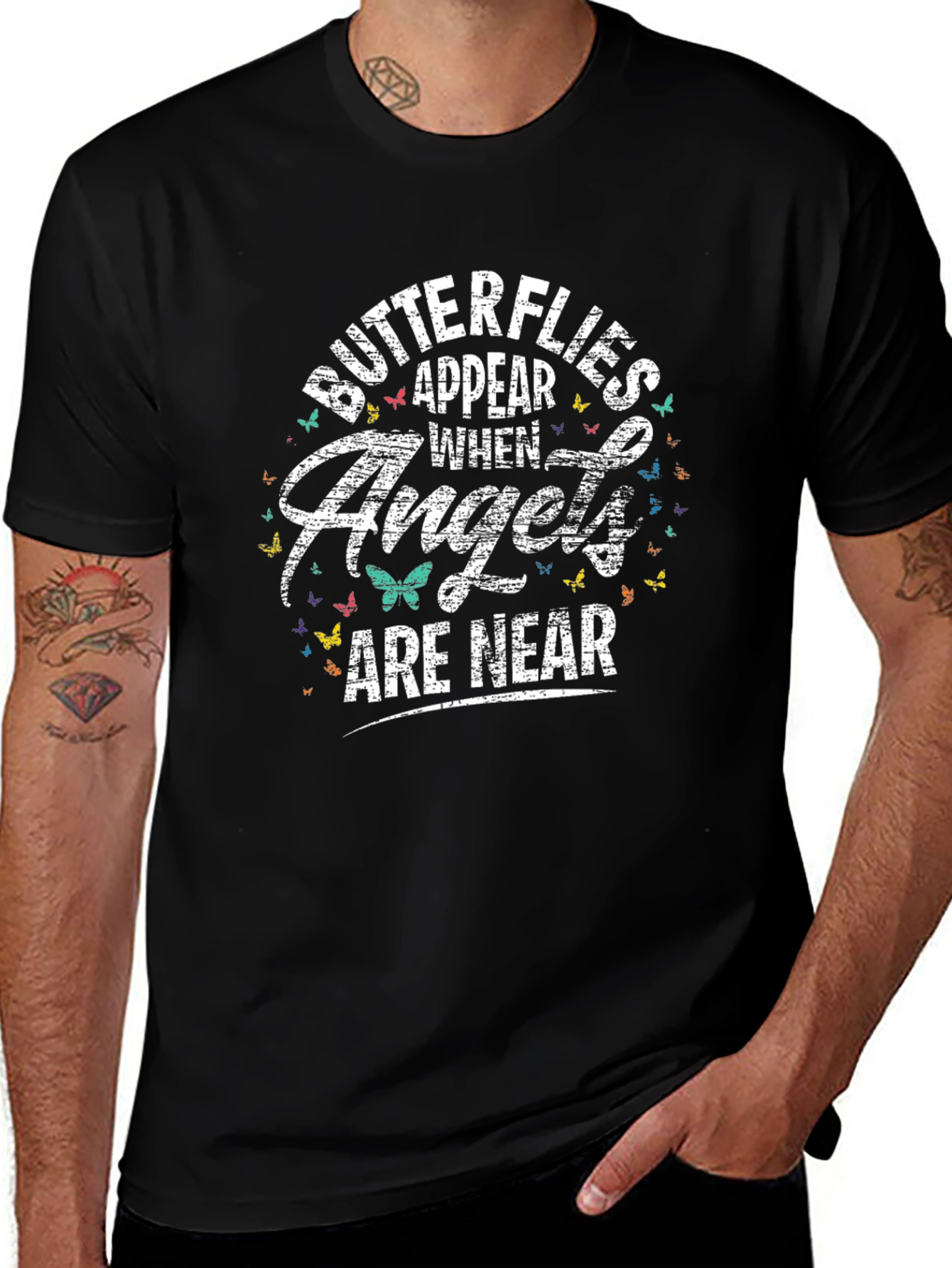 Butterflies Appear When Angels Are Near T-Shirt
