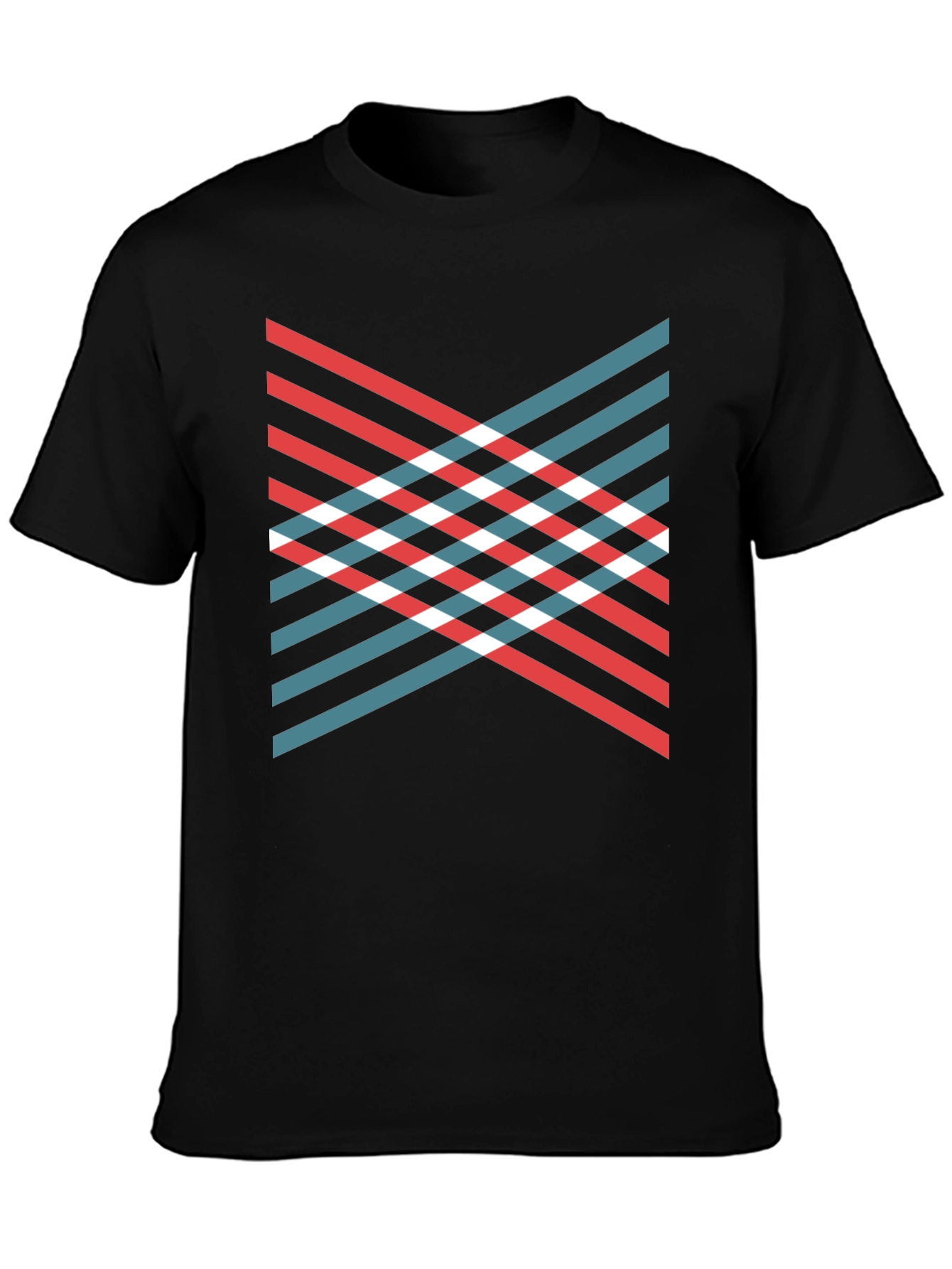 Modern Geometric Stripe T-Shirt