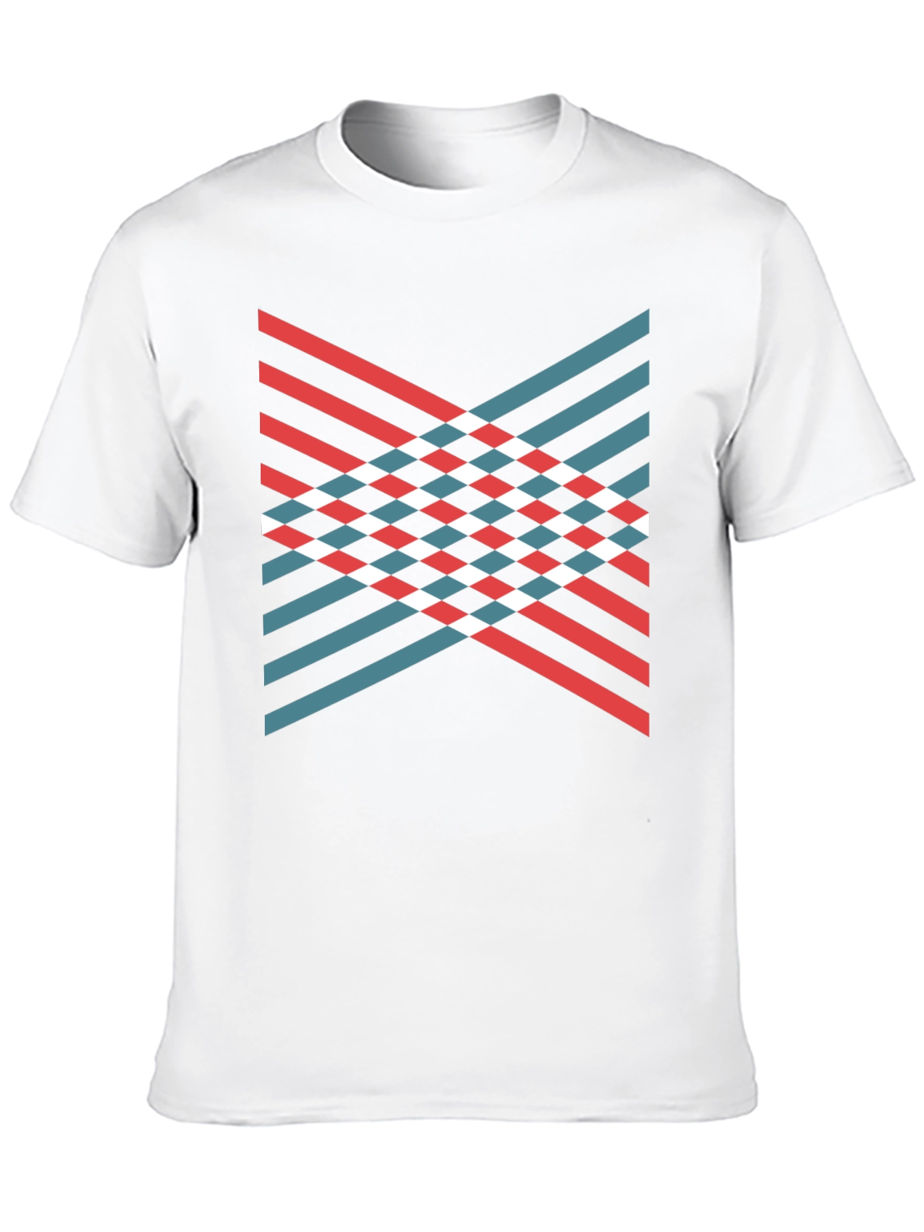 Modern Geometric Stripe T-Shirt