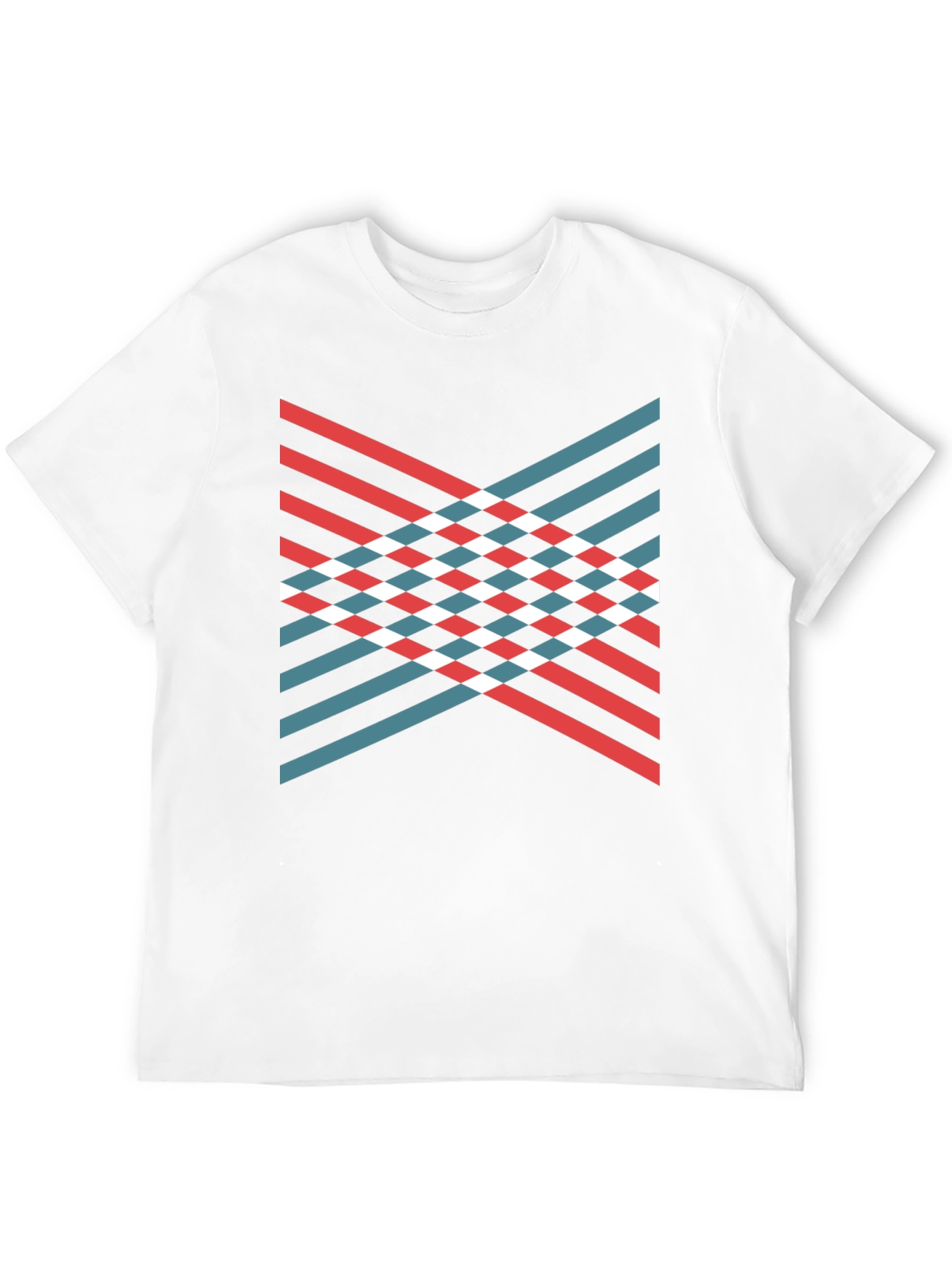 Modern Geometric Stripe T-Shirt