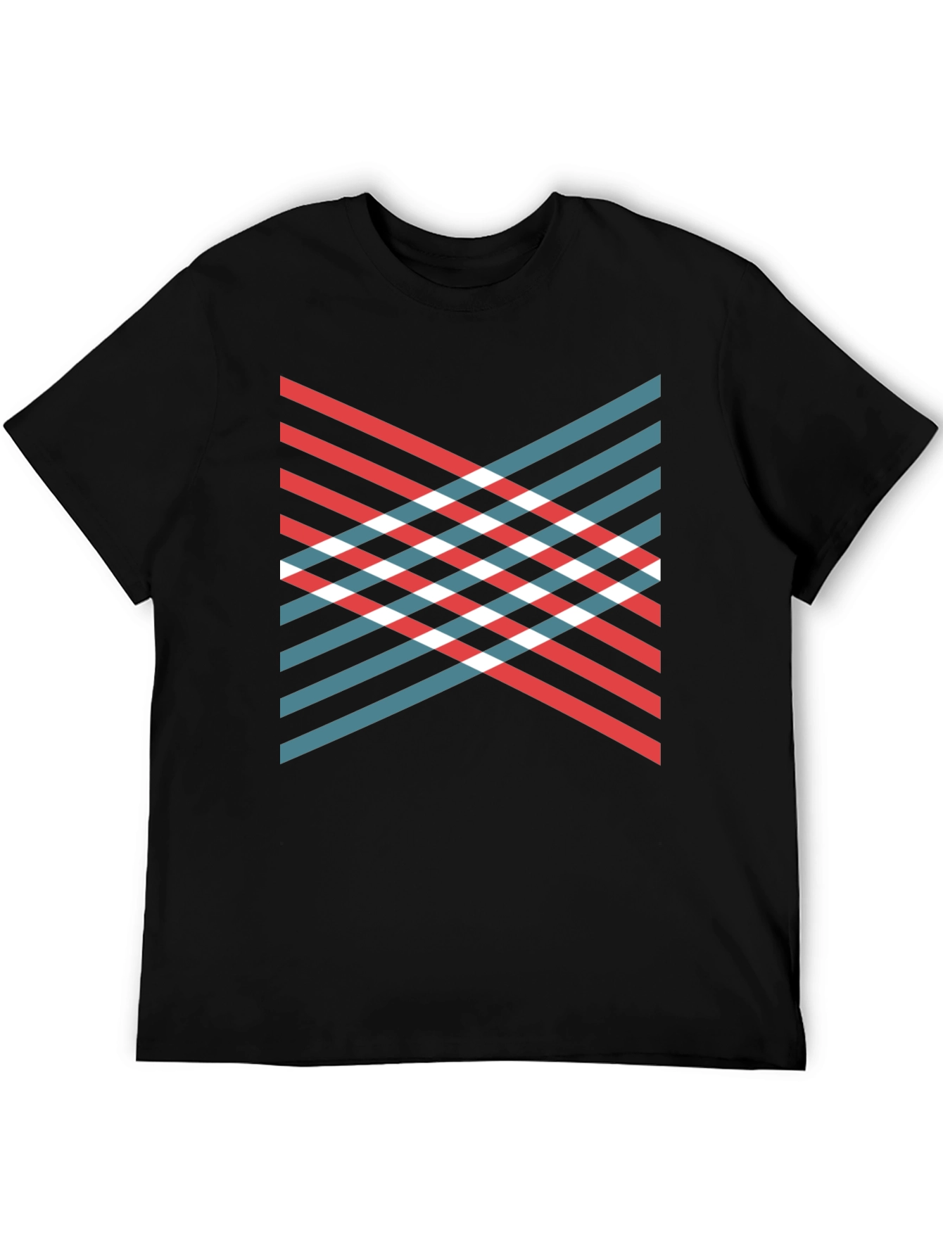 Modern Geometric Stripe T-Shirt