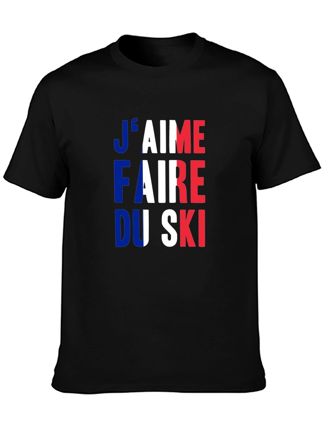 French Skiing Fan T-Shirt - Jaime Faire Du Ski