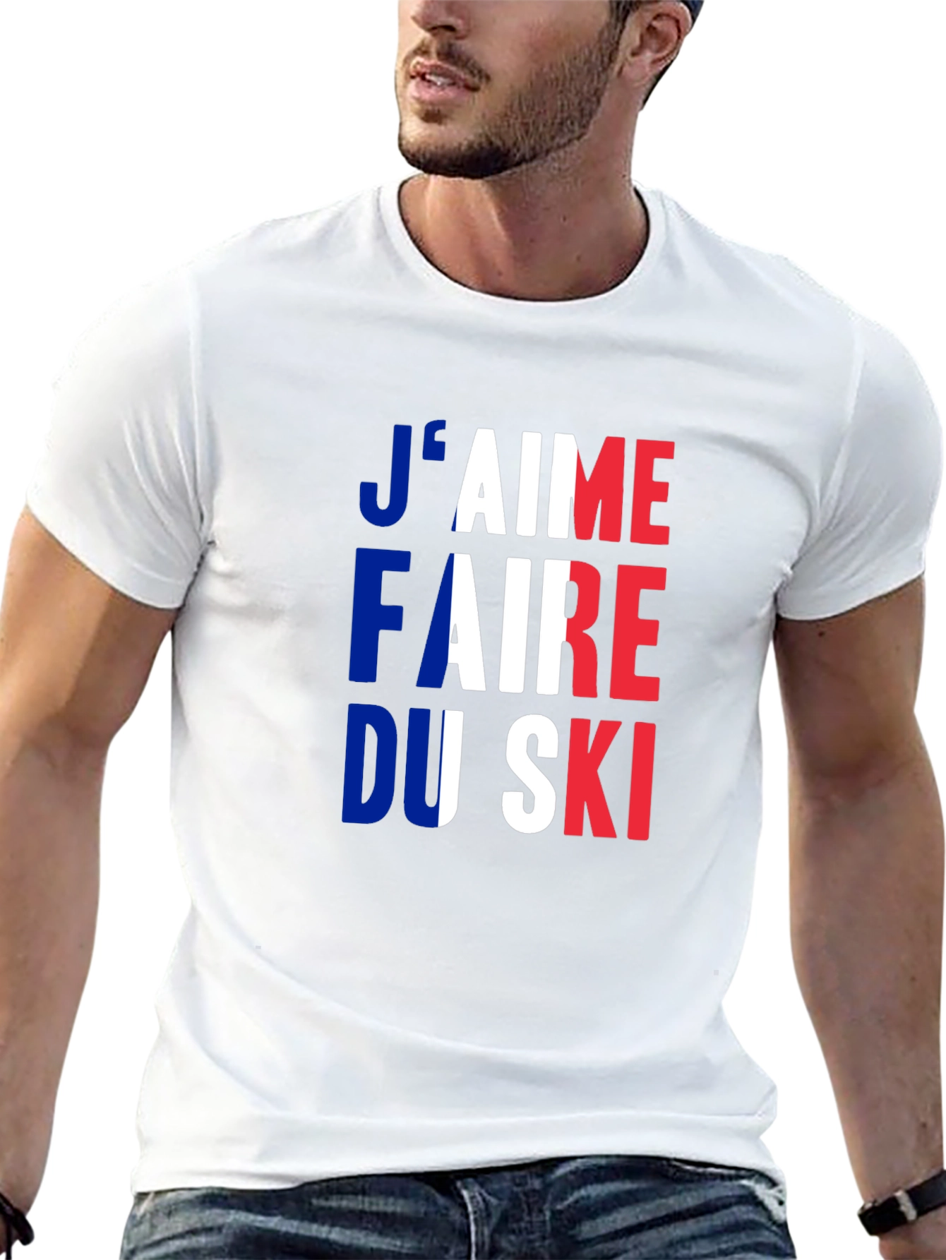 French Skiing Fan T-Shirt - Jaime Faire Du Ski