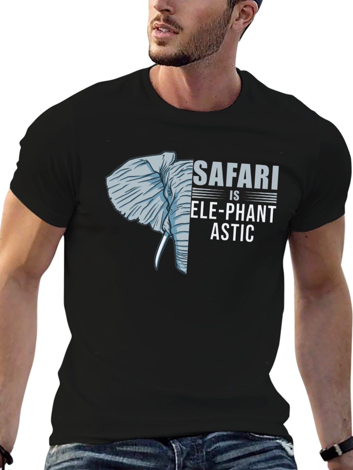 Safari is Ele-Phant-Astic Graphic T-Shirt