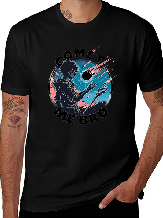 Comet Me Bro Black Graphic Tee