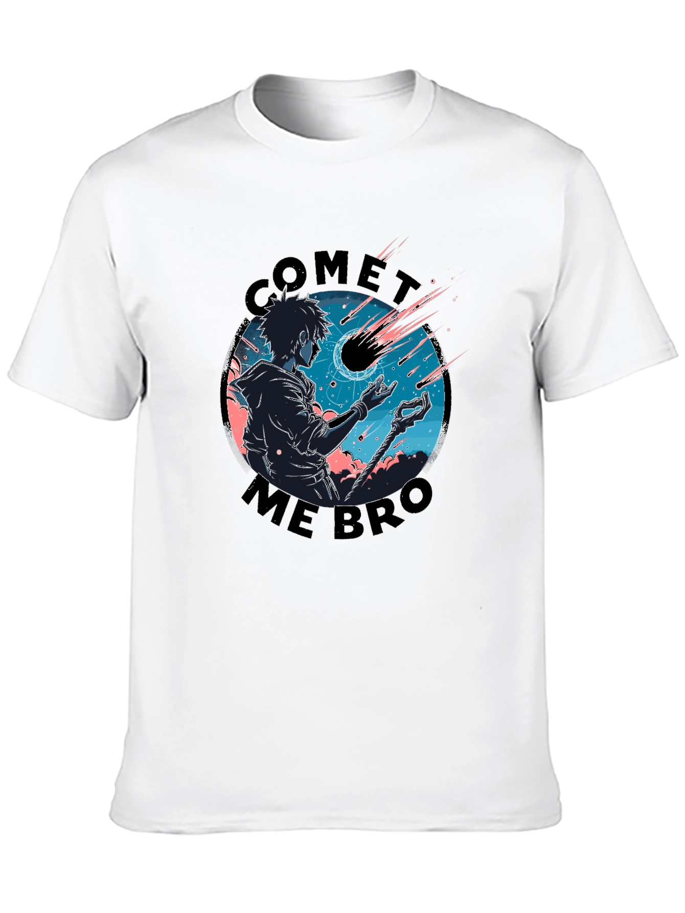 Comet Me Bro Black Graphic Tee