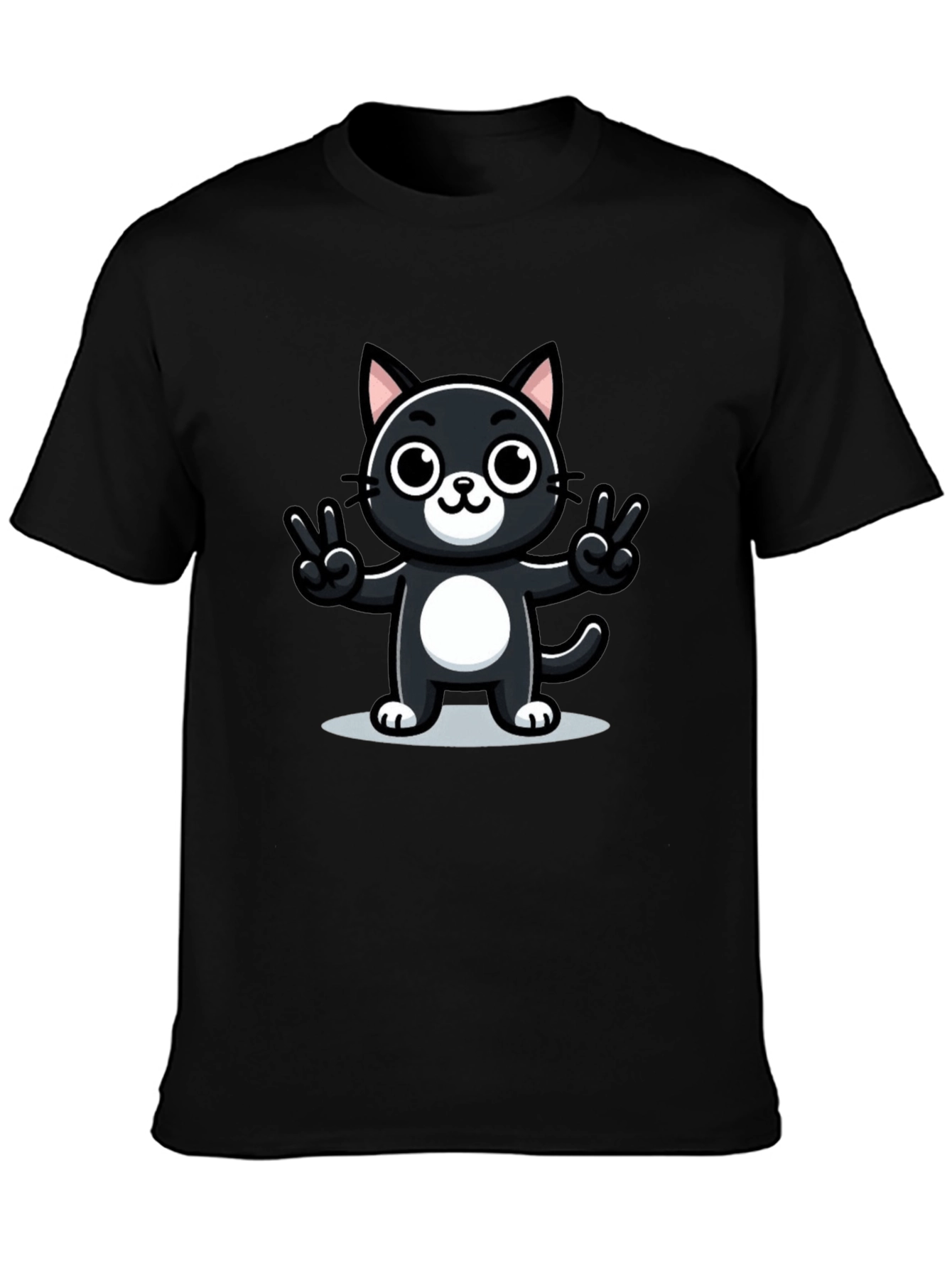 Cool Cat T-Shirt - Peace Sign