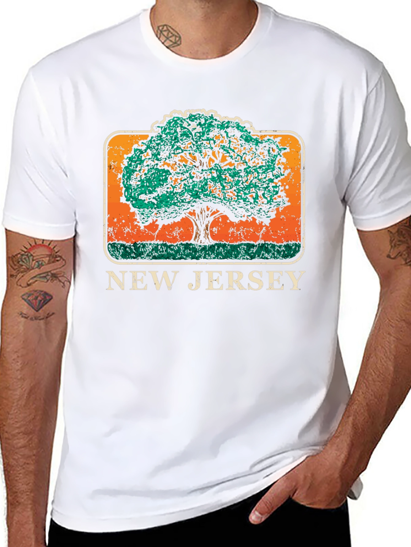 New Jersey Graphic Tree T-Shirt
