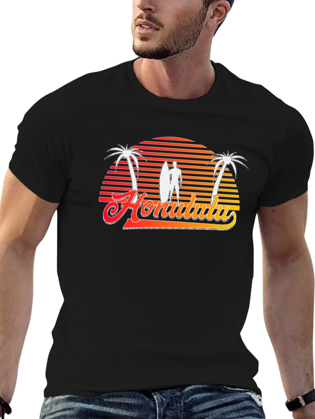 Retro Honolulu Sunset T-Shirt